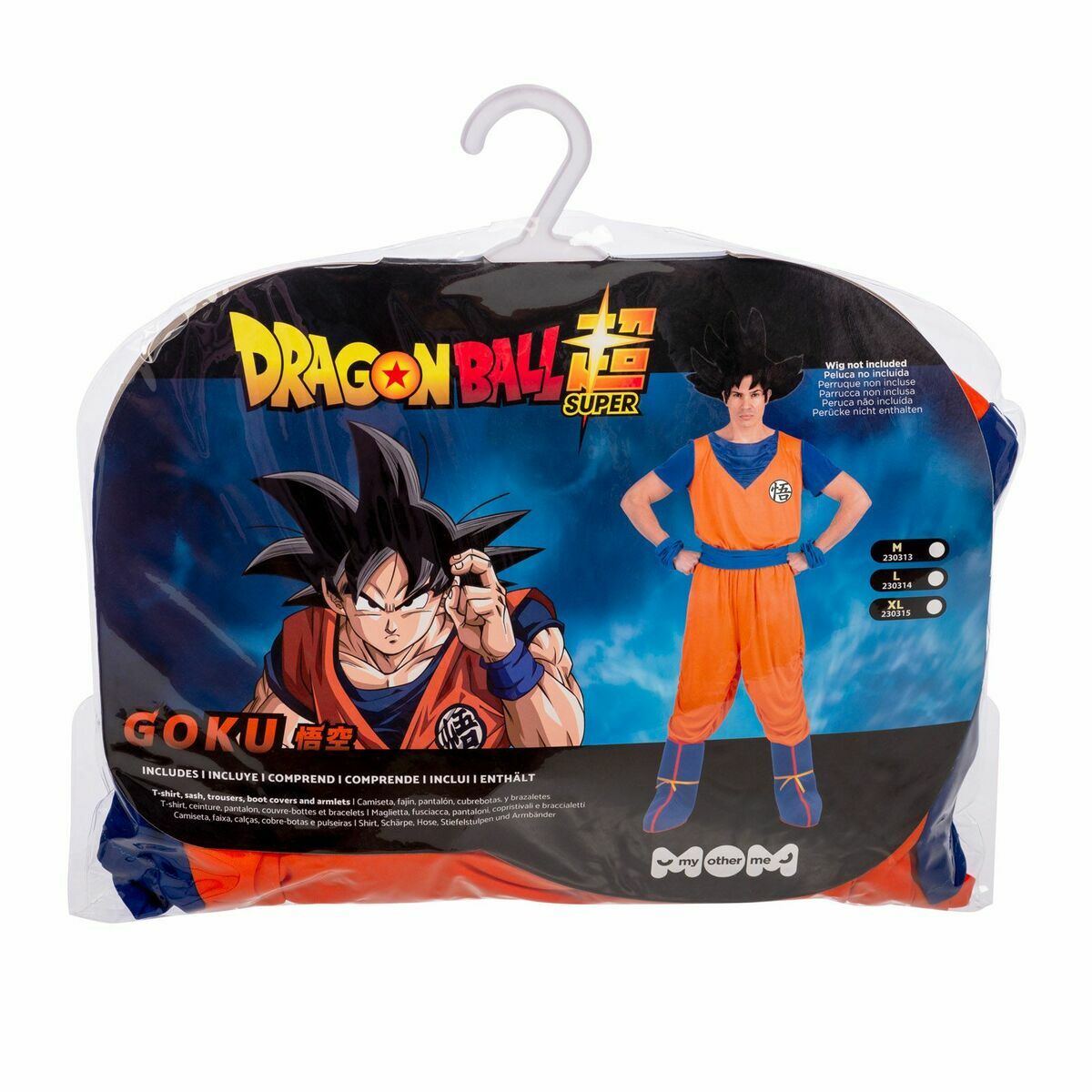 Maskeraddräkt vuxna My Other Me Goku Dragon Ball Blå Orange-Leksaker och spel, Fancy klänning och accessoarer-My Other Me-peaceofhome.se