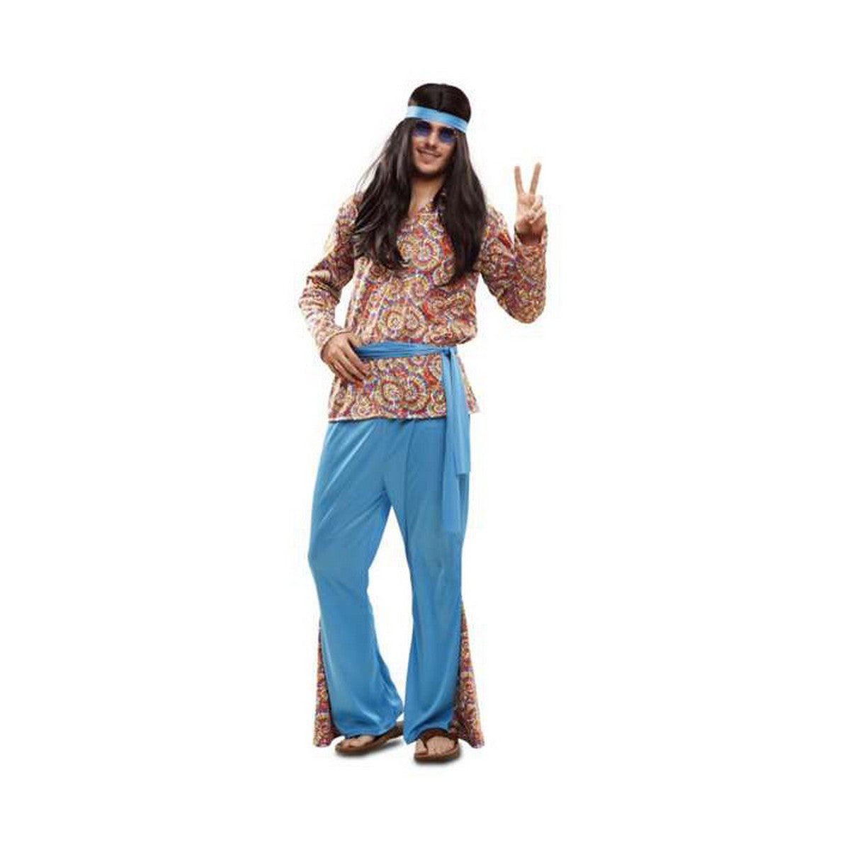 Maskeraddräkt vuxna My Other Me Hippie Psykedelisk M/L-Leksaker och spel, Fancy klänning och accessoarer-My Other Me-peaceofhome.se