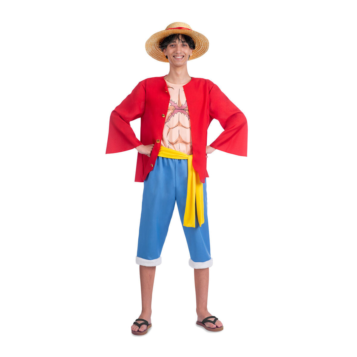 Maskeraddräkt vuxna One Piece Luffy (5 Delar)-Leksaker och spel, Fancy klänning och accessoarer-One Piece-peaceofhome.se