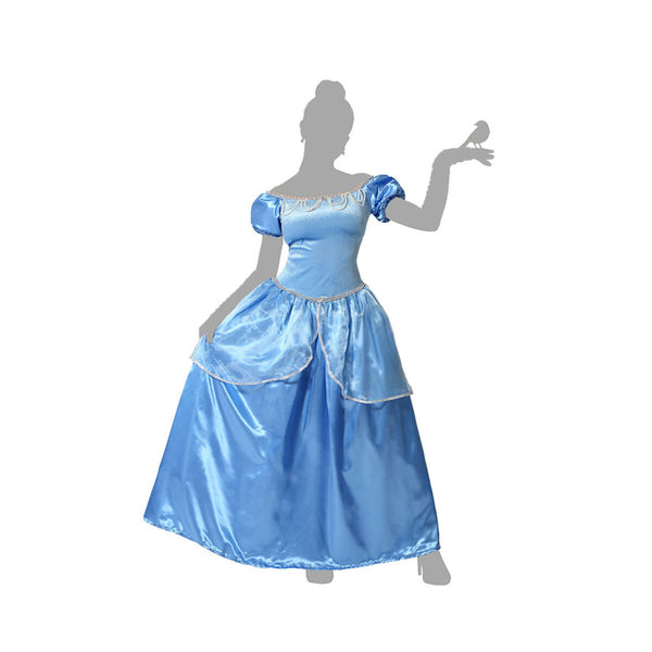 Maskeraddräkt vuxna Prinsessa Blå-Leksaker och spel, Fancy klänning och accessoarer-BigBuy Carnival-peaceofhome.se