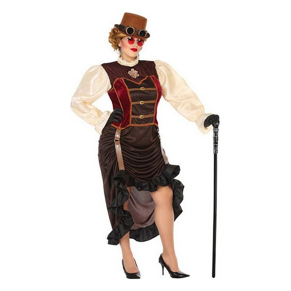 Maskeraddräkt vuxna Steampunk Brun (1 Delar)-Leksaker och spel, Fancy klänning och accessoarer-BigBuy Carnival-peaceofhome.se
