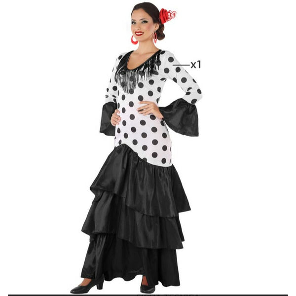 Maskeraddräkt vuxna Svart Flamencodansare Spanien-Leksaker och spel, Fancy klänning och accessoarer-BigBuy Carnival-peaceofhome.se