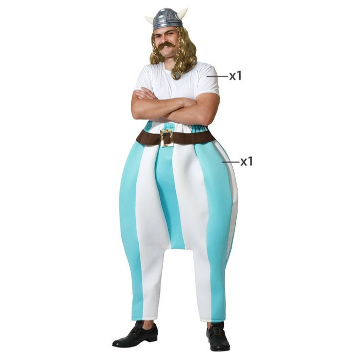 Maskeraddräkt vuxna Viking Blå-Leksaker och spel, Fancy klänning och accessoarer-BigBuy Carnival-peaceofhome.se
