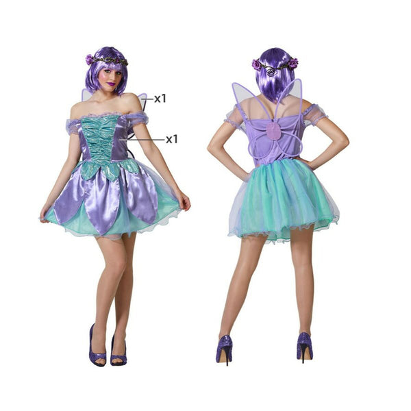 Maskeraddräkt vuxna Violett Fe-Leksaker och spel, Fancy klänning och accessoarer-BigBuy Carnival-peaceofhome.se