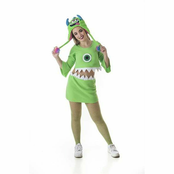 Maskeraddräkt vuxna Wazowski Grön Monster (2 Delar)-Leksaker och spel, Fancy klänning och accessoarer-BigBuy Carnival-peaceofhome.se