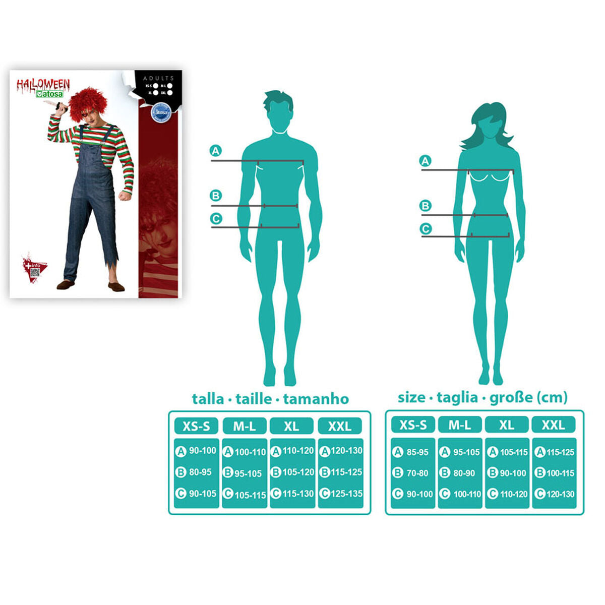 Maskeraddräkt vuxna XL-Leksaker och spel, Fancy klänning och accessoarer-BigBuy Carnival-peaceofhome.se