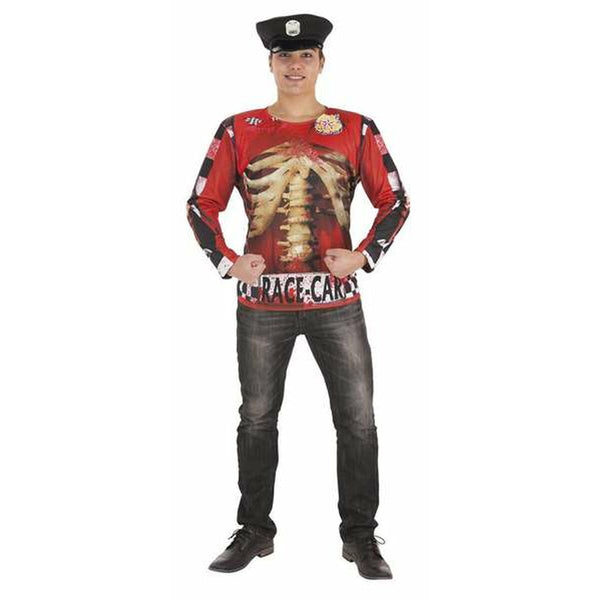 Maskeraddräkt vuxna Zombie Polis T-shirt L-Leksaker och spel, Fancy klänning och accessoarer-BigBuy Carnival-peaceofhome.se