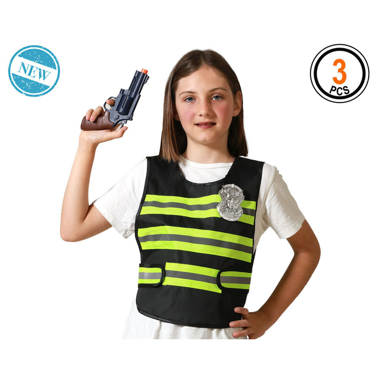 Maskeraddräktsaccessoarer Polis-Leksaker och spel, Fancy klänning och accessoarer-BigBuy Carnival-peaceofhome.se