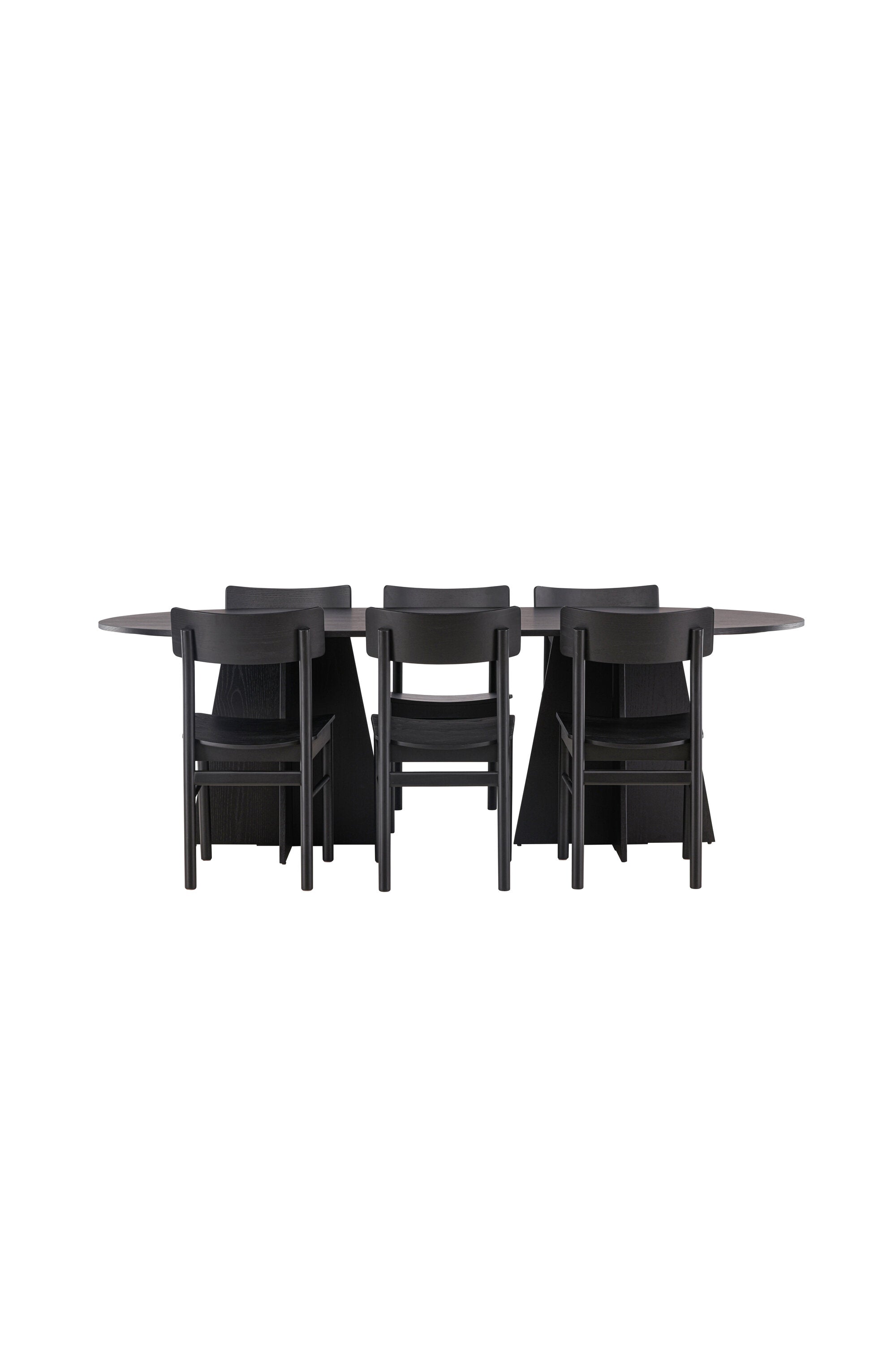 Matbordet Bootcut Oval & stolarna Montros-GR Dining Set-Venture Home-peaceofhome.se