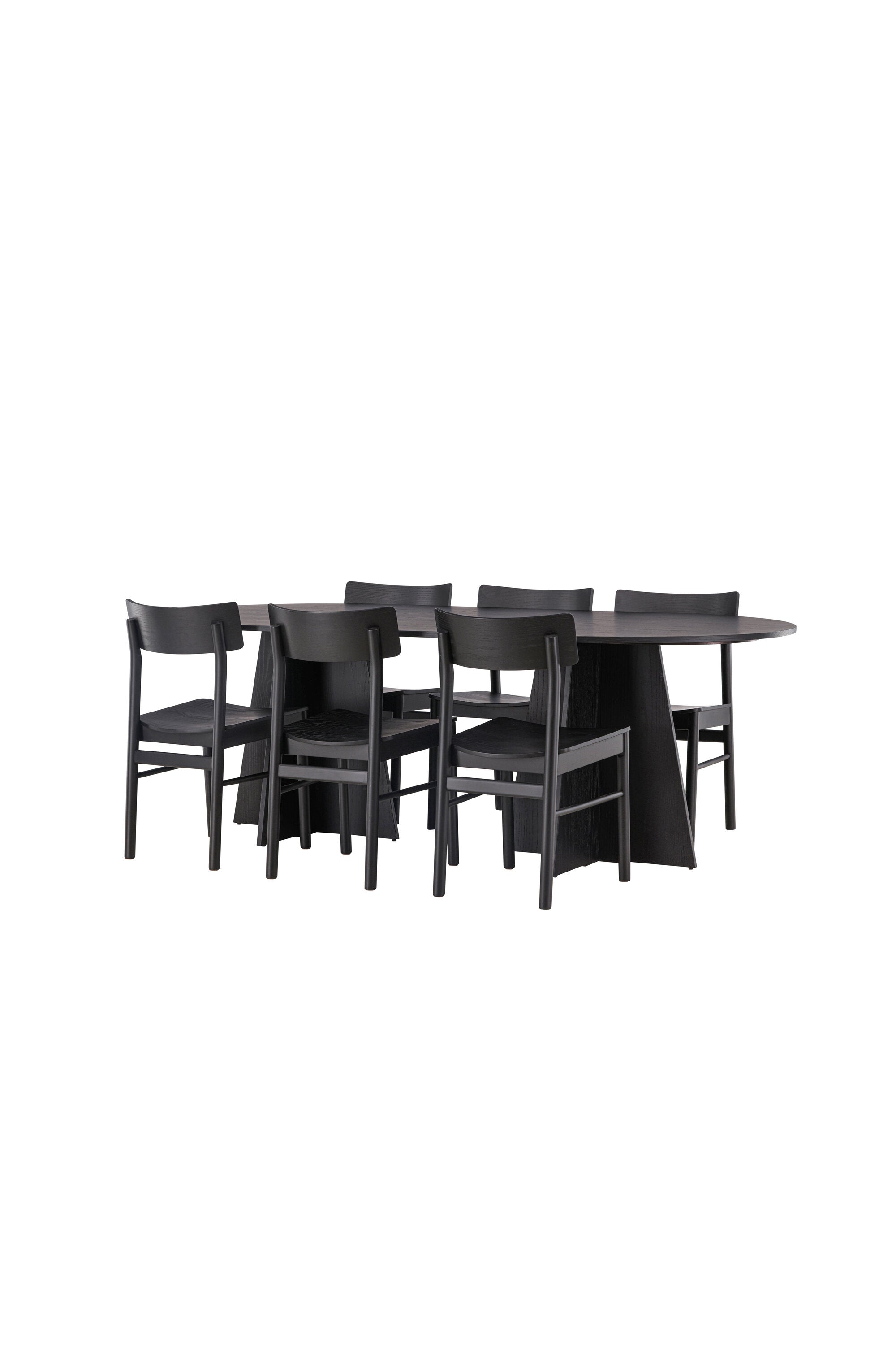 Matbordet Bootcut Oval & stolarna Montros-GR Dining Set-Venture Home-peaceofhome.se