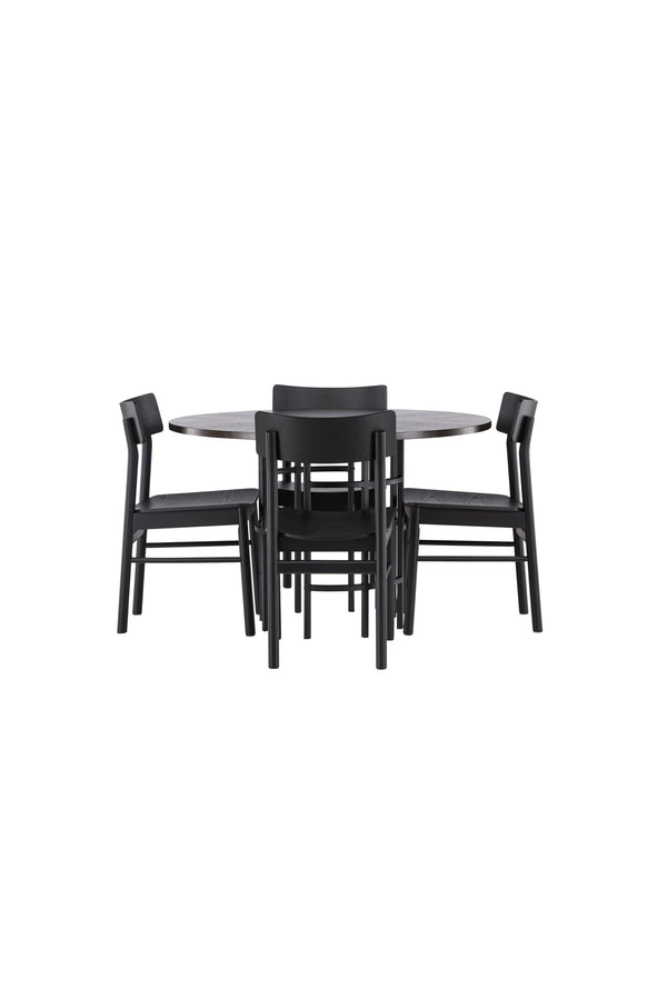 Matbordet Copenhagen & stolarna Montros-GR Dining Set-Venture Home-peaceofhome.se