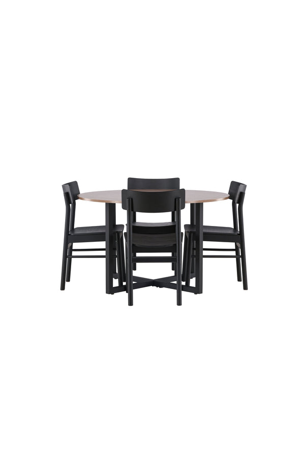 Matbordet Durango & stolarna Montros-GR Dining Set-Venture Home-peaceofhome.se