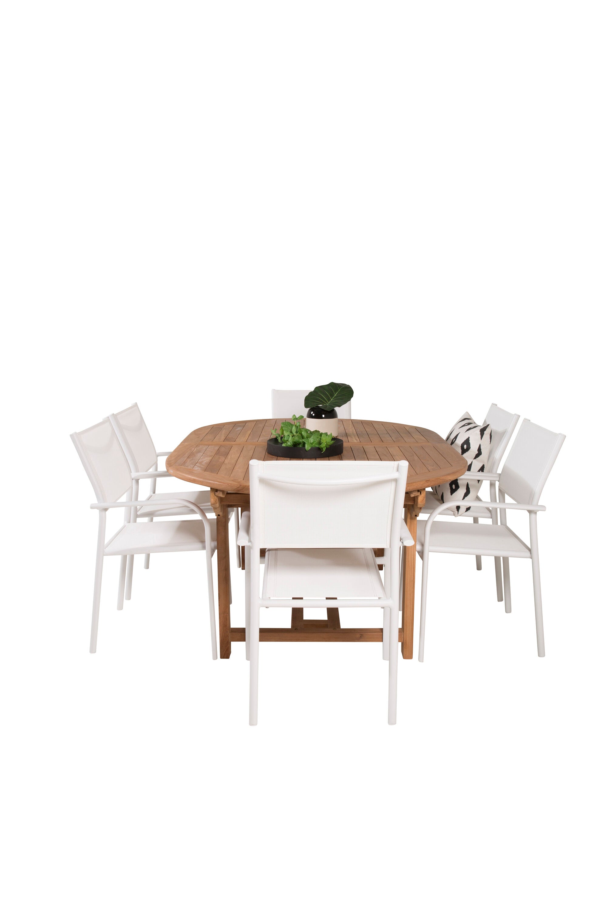 Matbordet Kenya & stolarna Santorini-GR Dining Set-Venture Home-peaceofhome.se