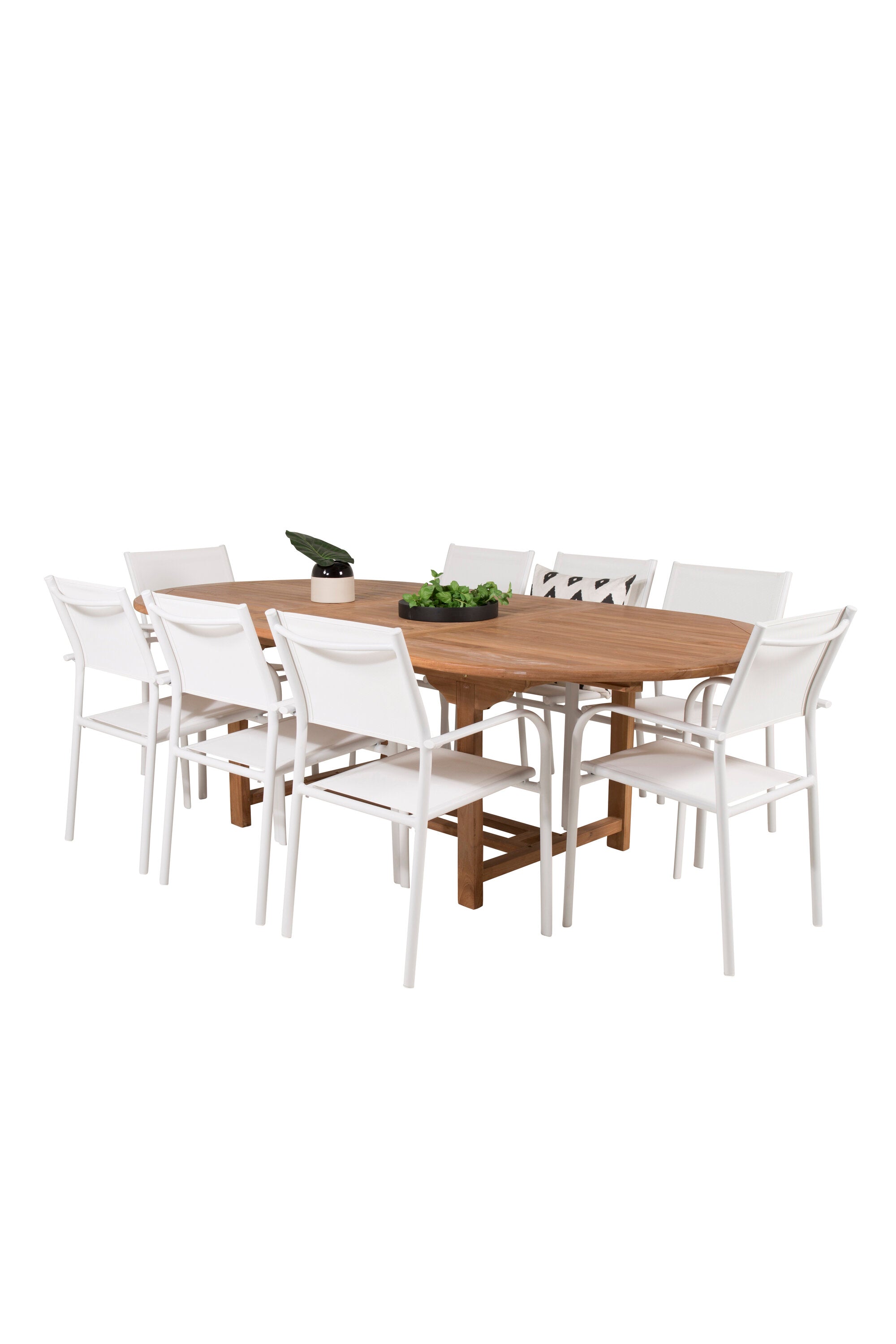 Matbordet Kenya & stolarna Santorini-GR Dining Set-Venture Home-peaceofhome.se