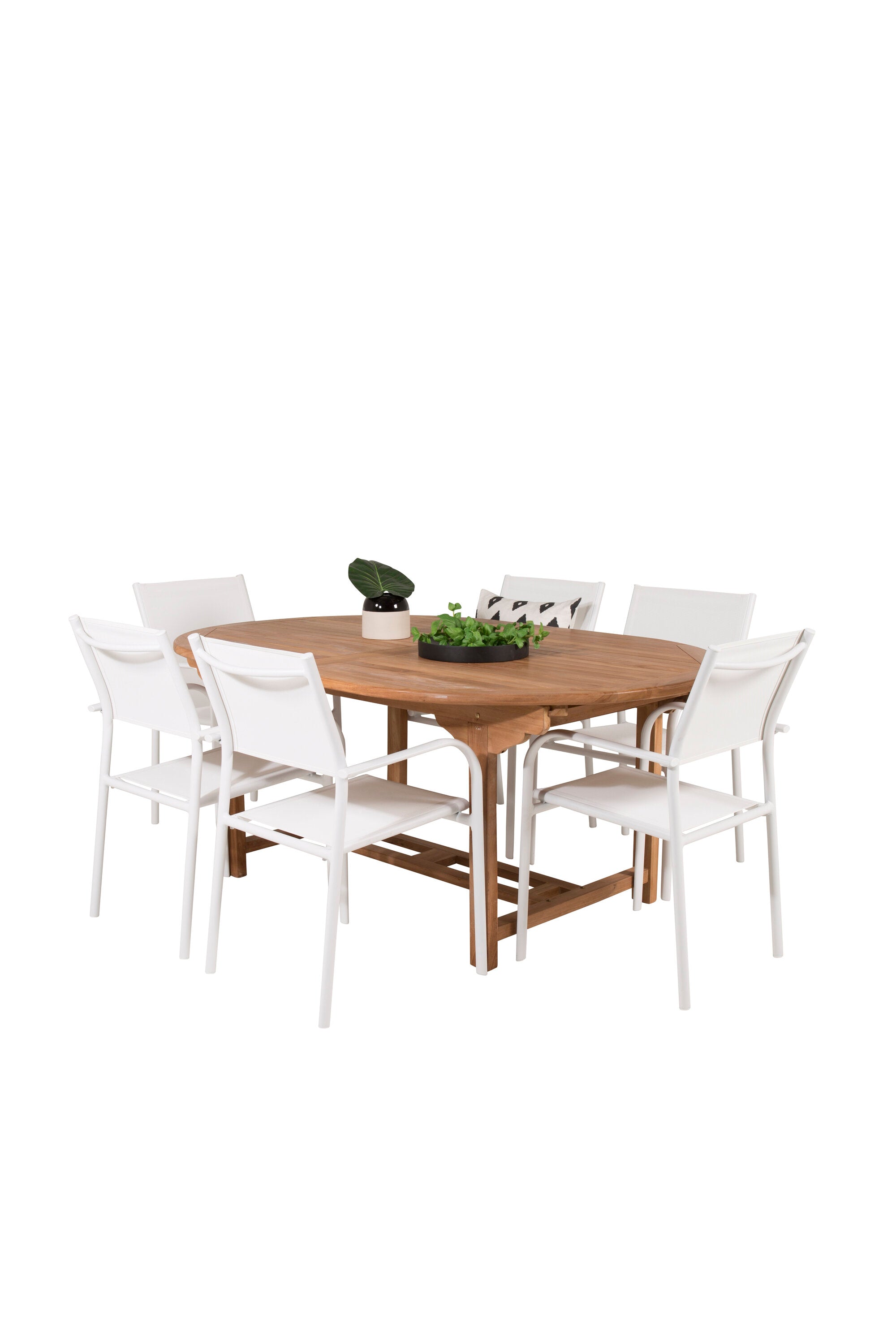 Matbordet Kenya & stolarna Santorini-GR Dining Set-Venture Home-peaceofhome.se