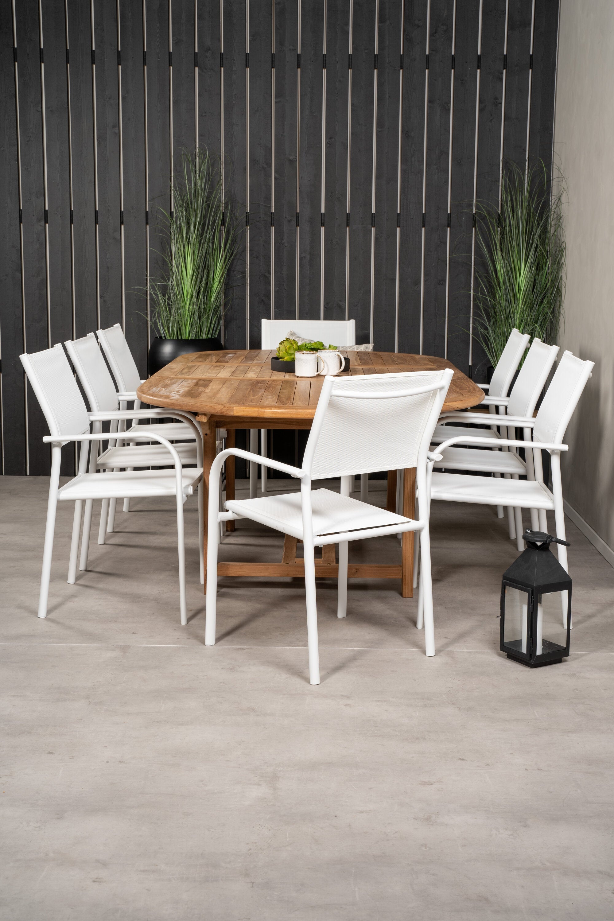 Matbordet Kenya & stolarna Santorini-GR Dining Set-Venture Home-peaceofhome.se