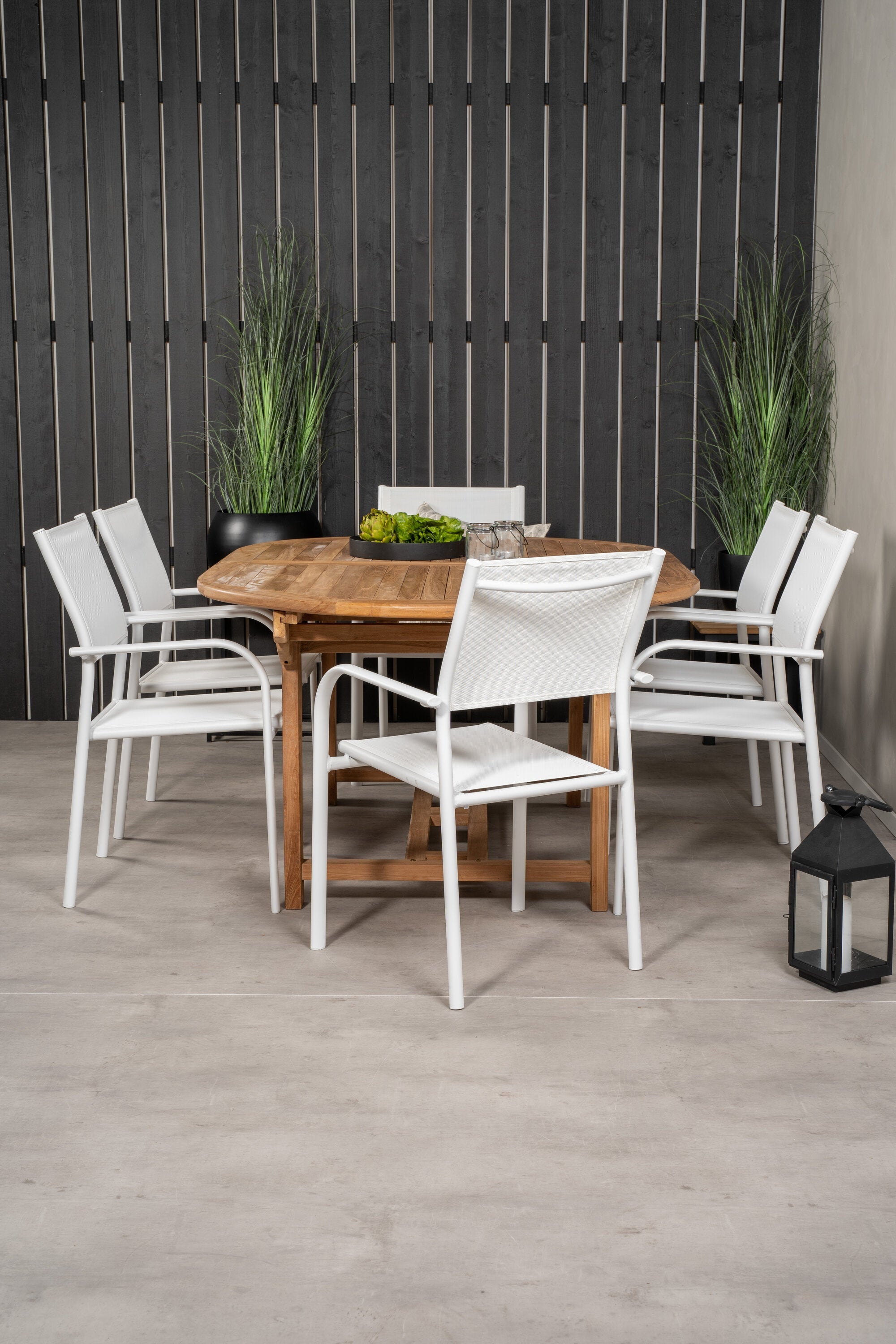 Matbordet Kenya & stolarna Santorini-GR Dining Set-Venture Home-peaceofhome.se