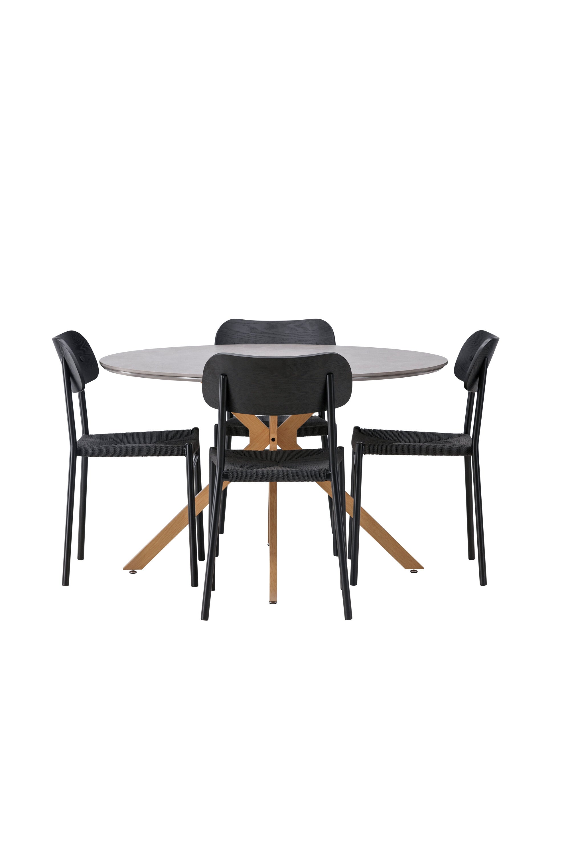 Matbordet Piazza & stolarna Polly-GR Dining Set-Venture Home-peaceofhome.se