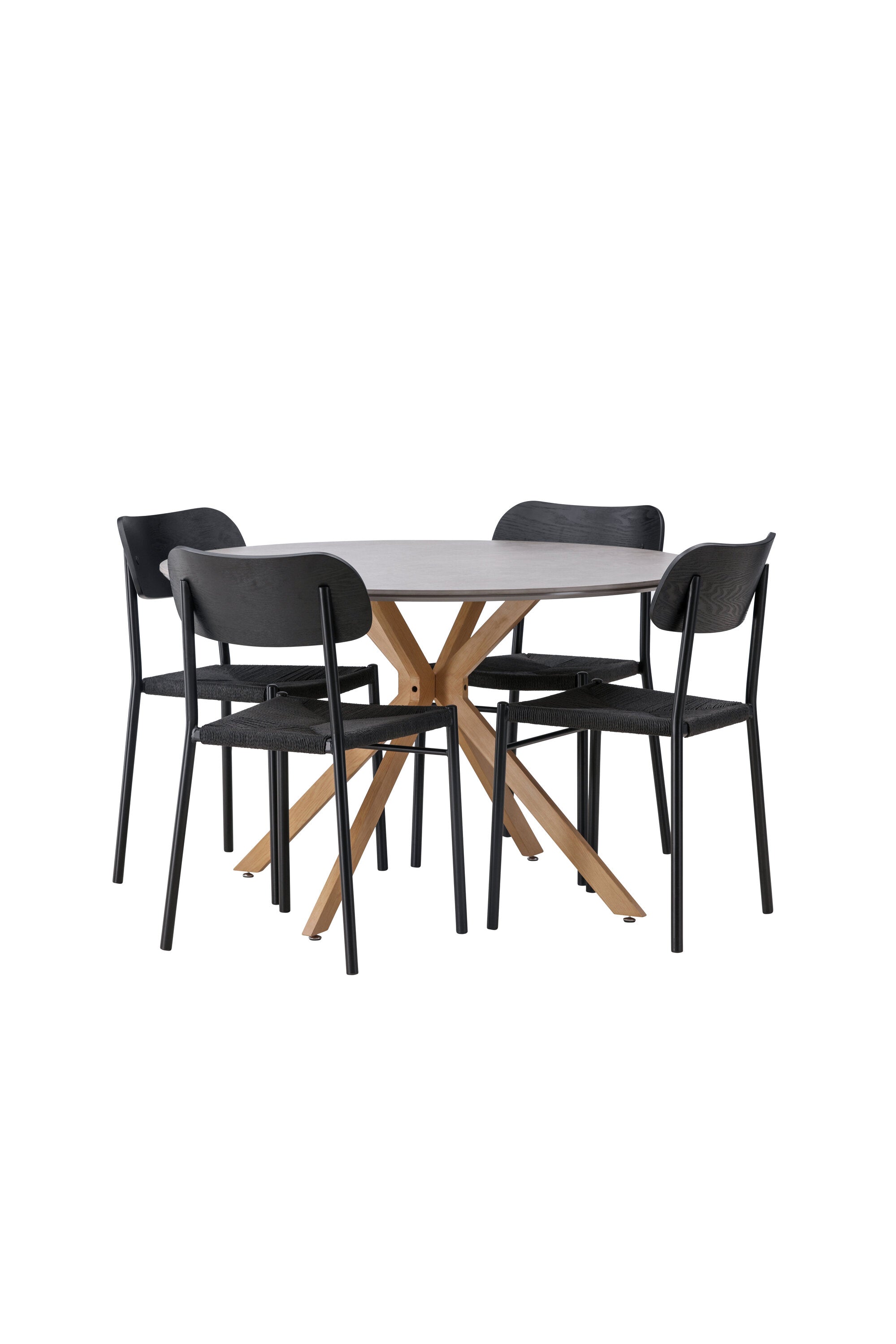 Matbordet Piazza & stolarna Polly-GR Dining Set-Venture Home-peaceofhome.se