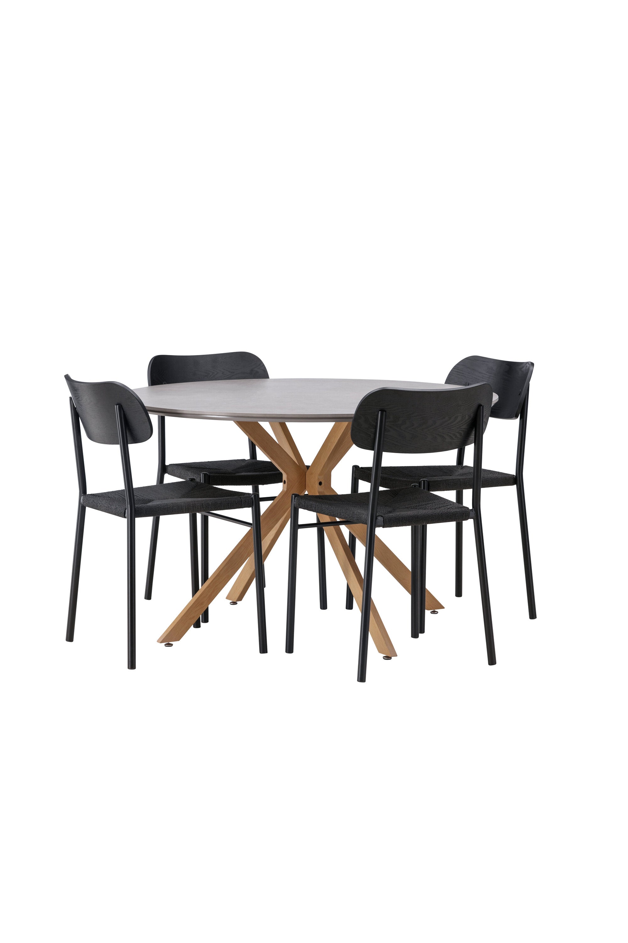 Matbordet Piazza & stolarna Polly-GR Dining Set-Venture Home-peaceofhome.se