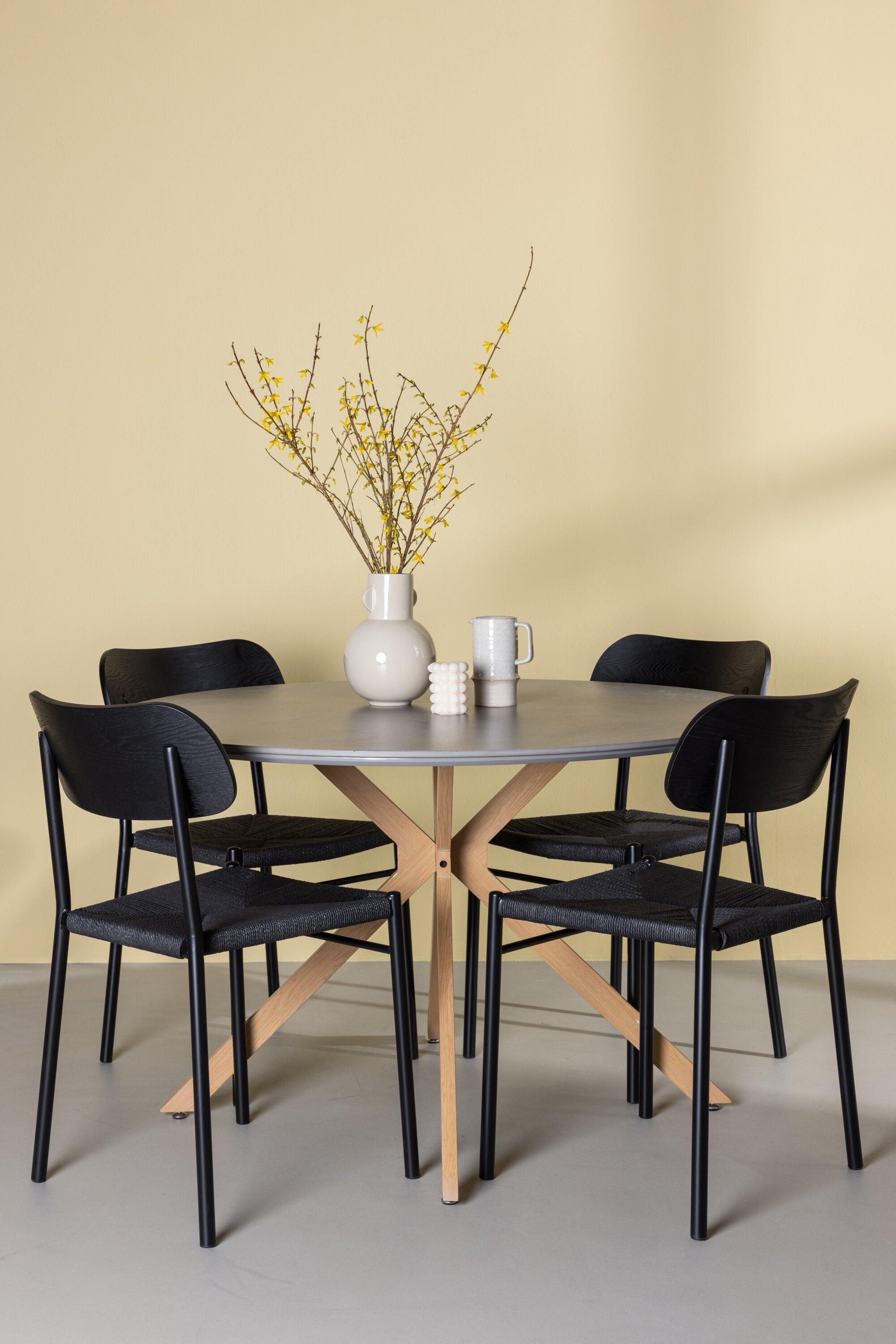 Matbordet Piazza & stolarna Polly-GR Dining Set-Venture Home-peaceofhome.se