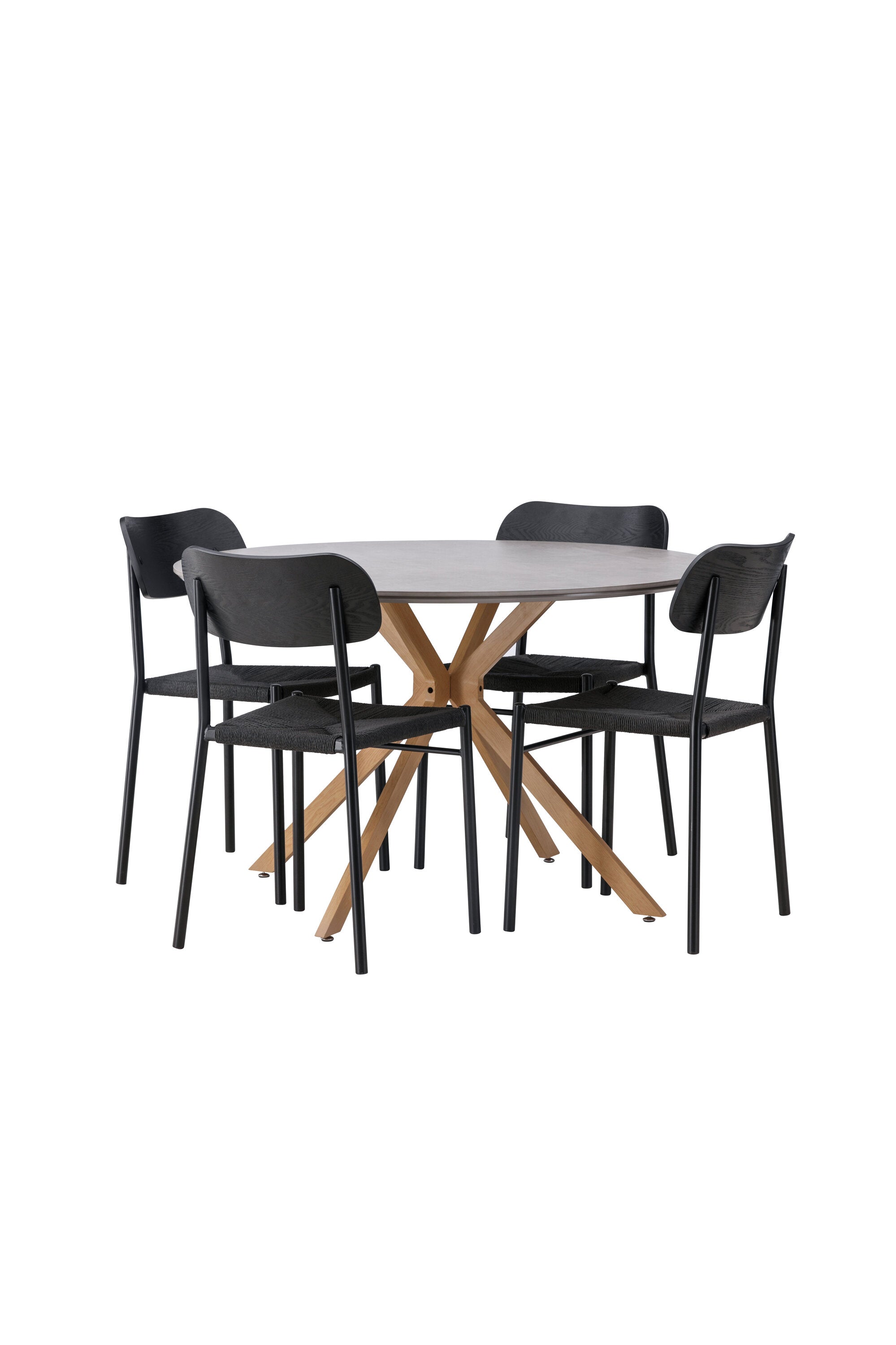 Matbordet Piazza & stolarna Polly-GR Dining Set-Venture Home-peaceofhome.se