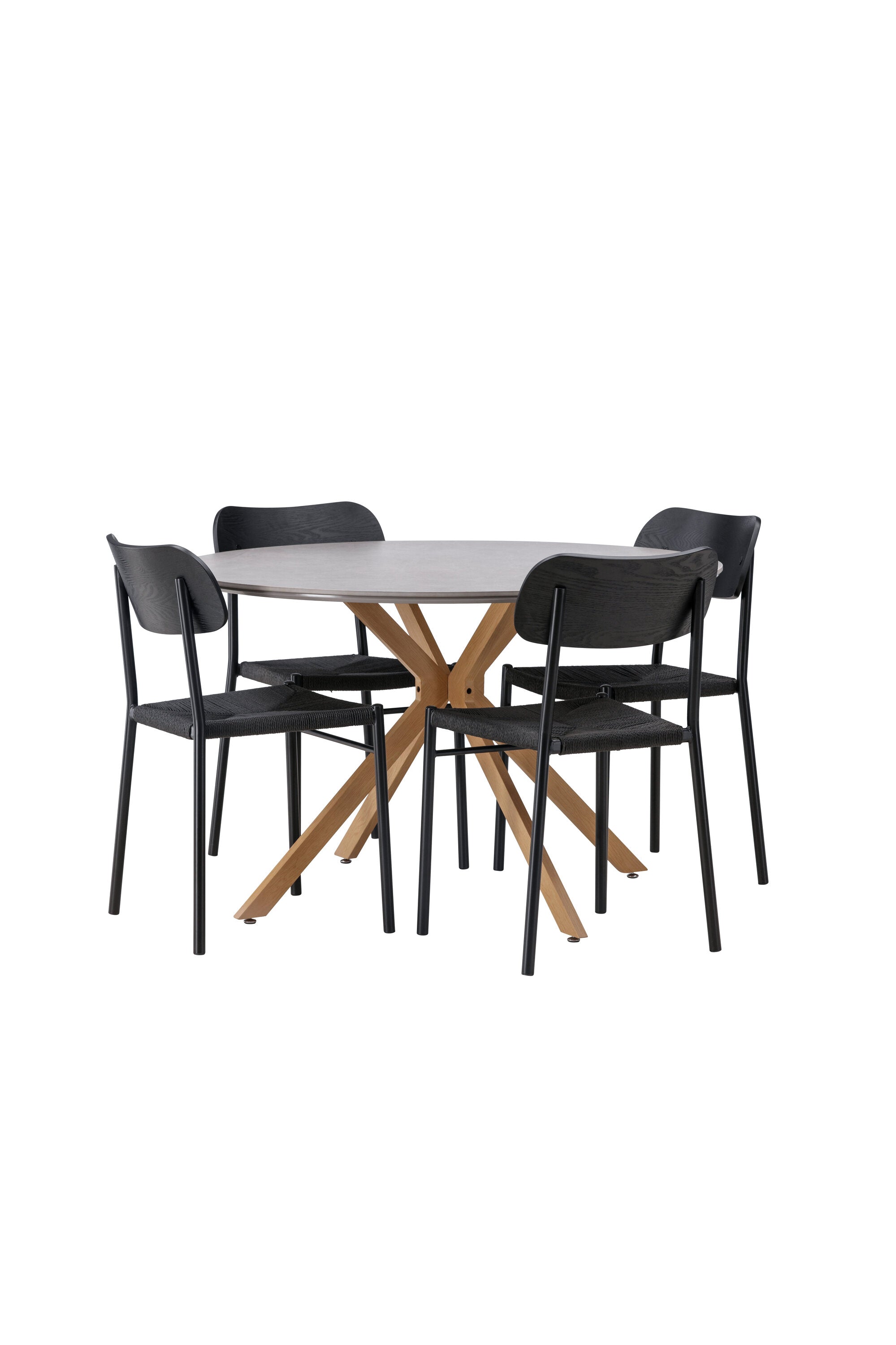 Matbordet Piazza & stolarna Polly-GR Dining Set-Venture Home-peaceofhome.se