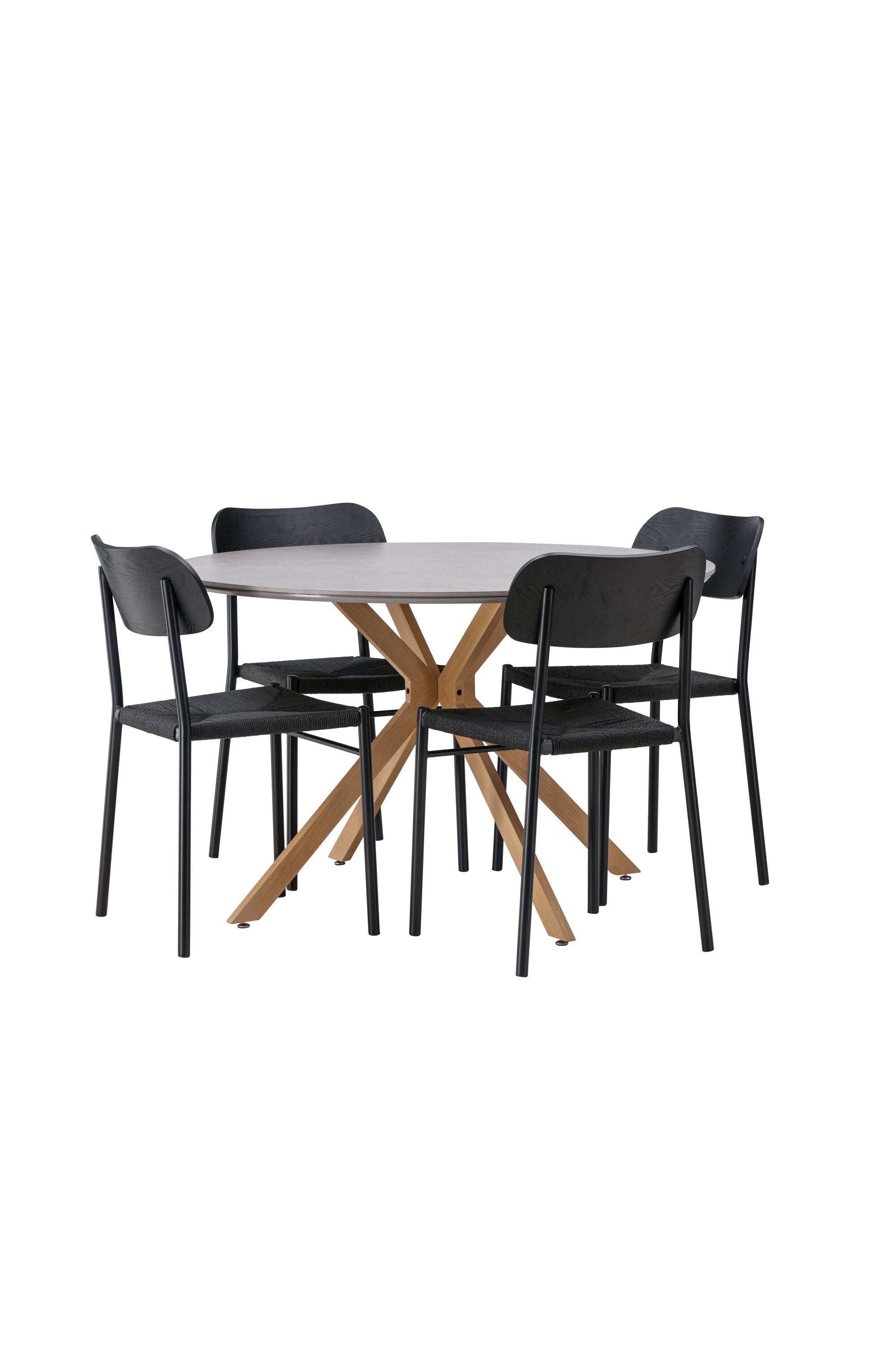 Matbordet Piazza & stolarna Polly-GR Dining Set-Venture Home-peaceofhome.se