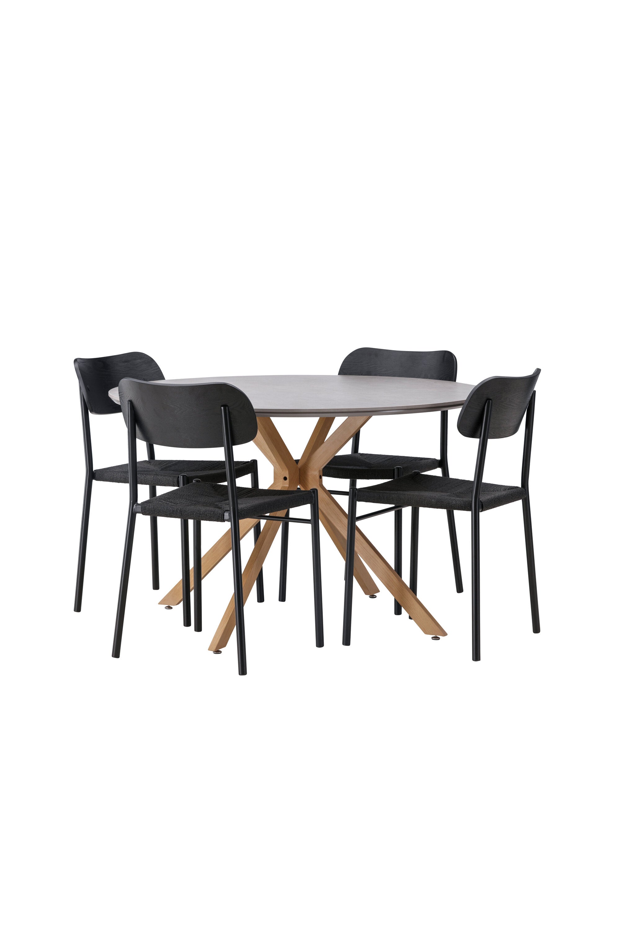 Matbordet Piazza & stolarna Polly-GR Dining Set-Venture Home-peaceofhome.se