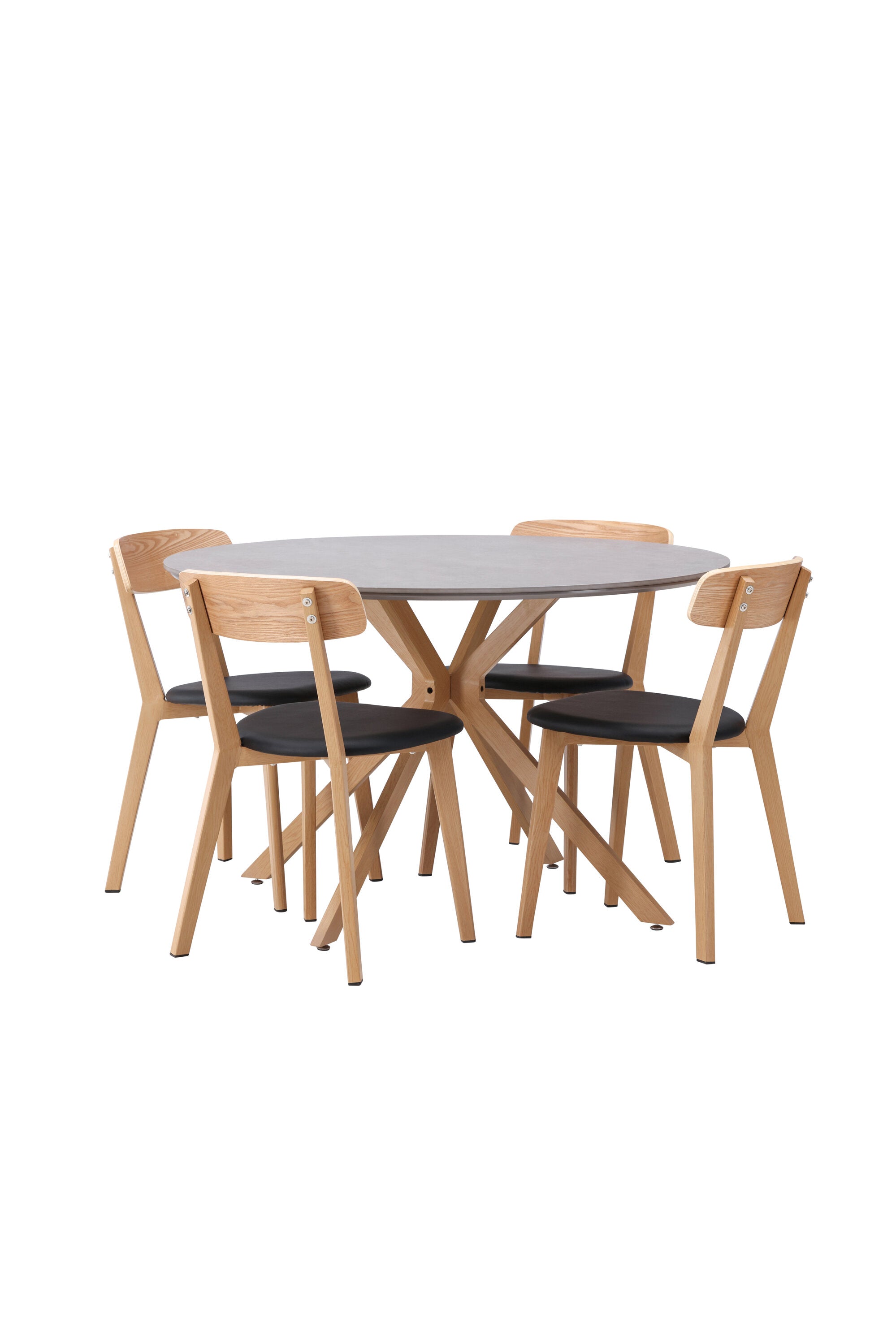 Matbordet Piazza & stolarna Sanjos-GR Dining Set-Venture Home-peaceofhome.se