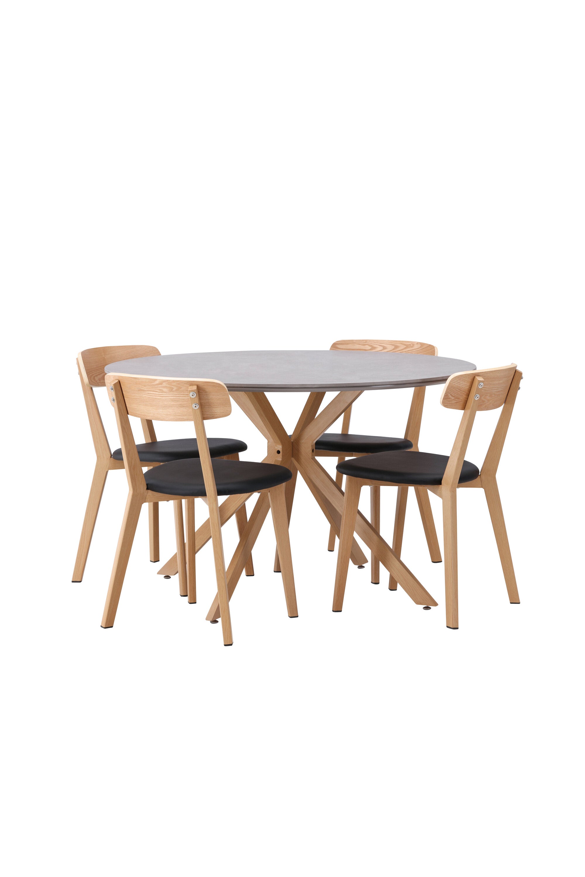 Matbordet Piazza & stolarna Sanjos-GR Dining Set-Venture Home-peaceofhome.se