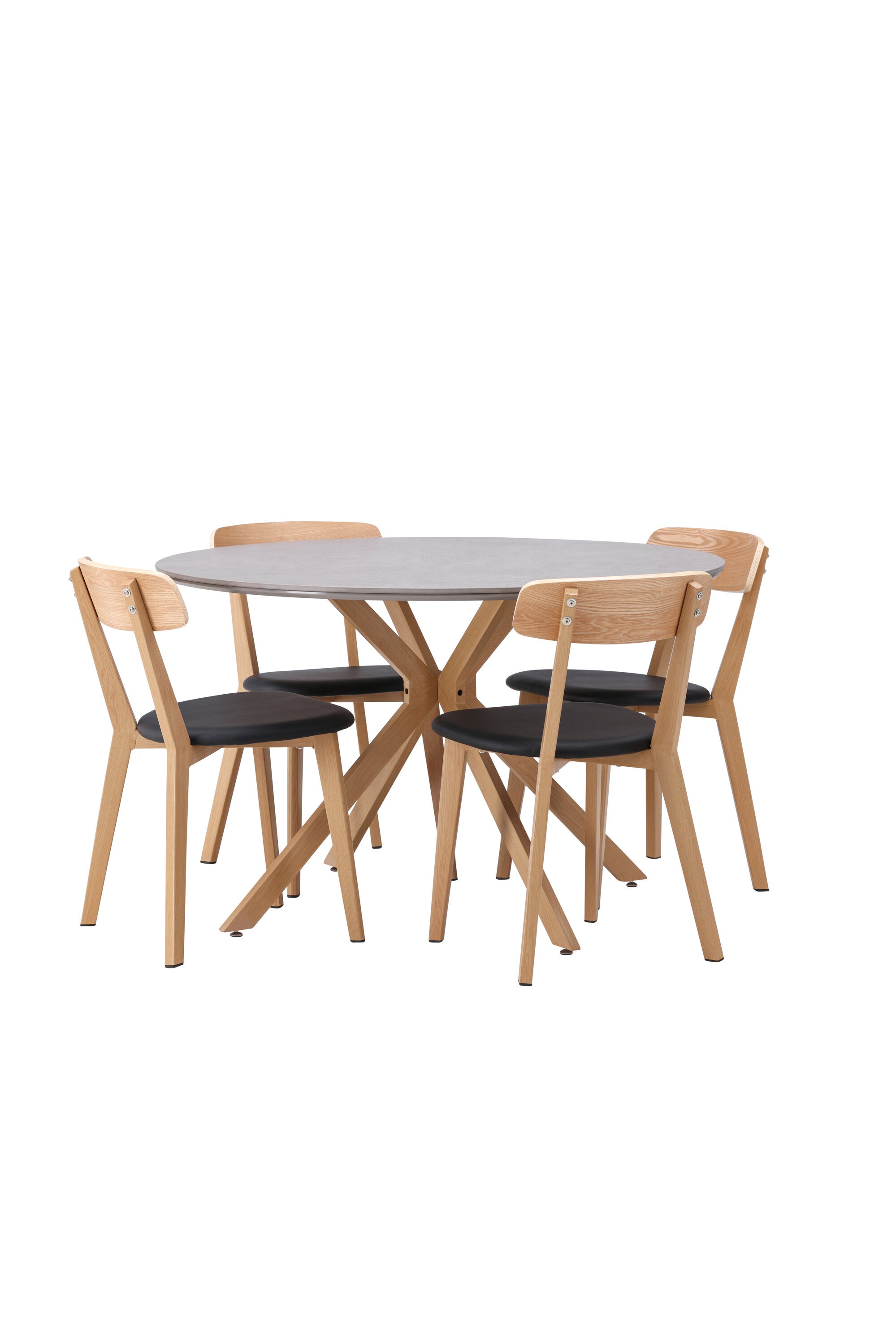 Matbordet Piazza & stolarna Sanjos-GR Dining Set-Venture Home-peaceofhome.se