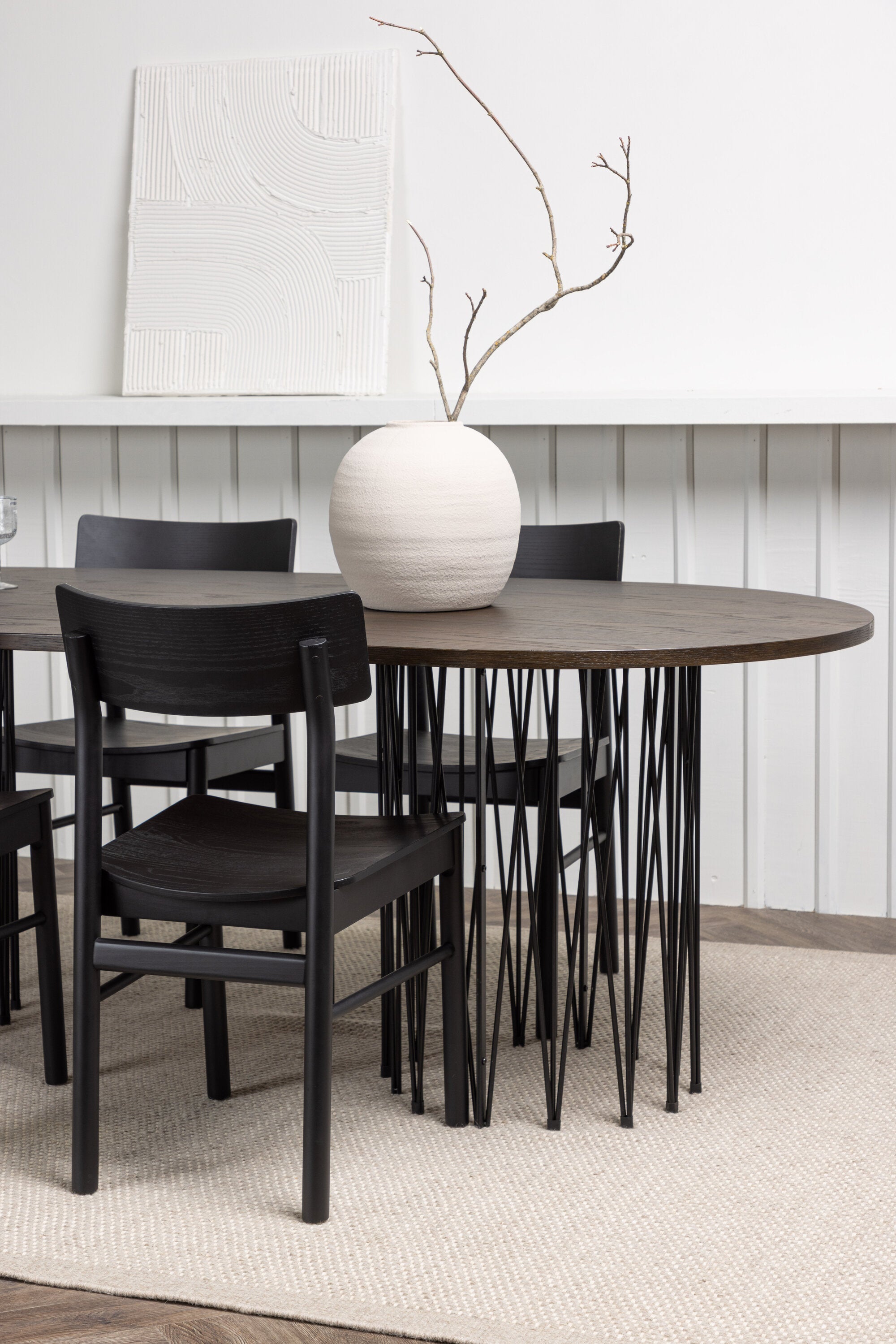 Matbordet Stone oval & stolarna Montros-GR Dining Set-Venture Home-peaceofhome.se