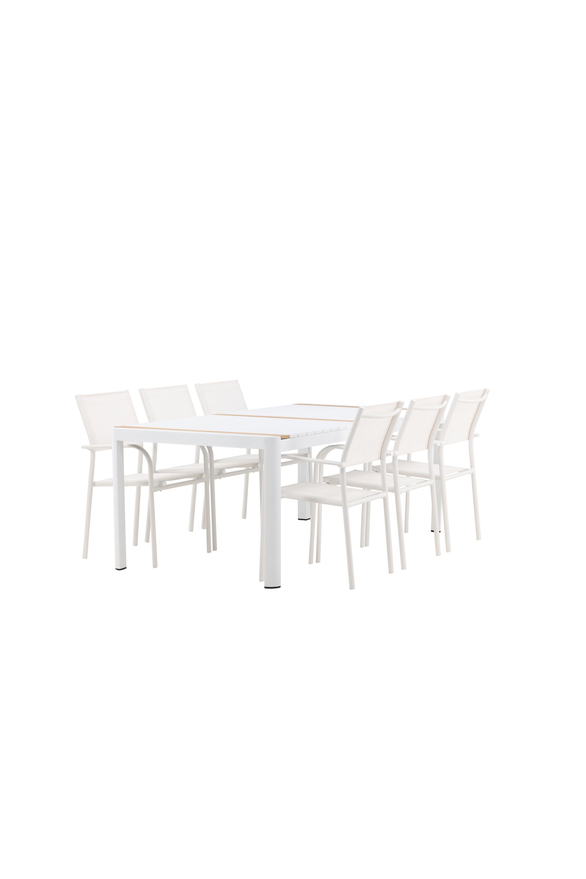 Matbordet Togo & stolarna Santorini-Table Set-Venture Home-peaceofhome.se