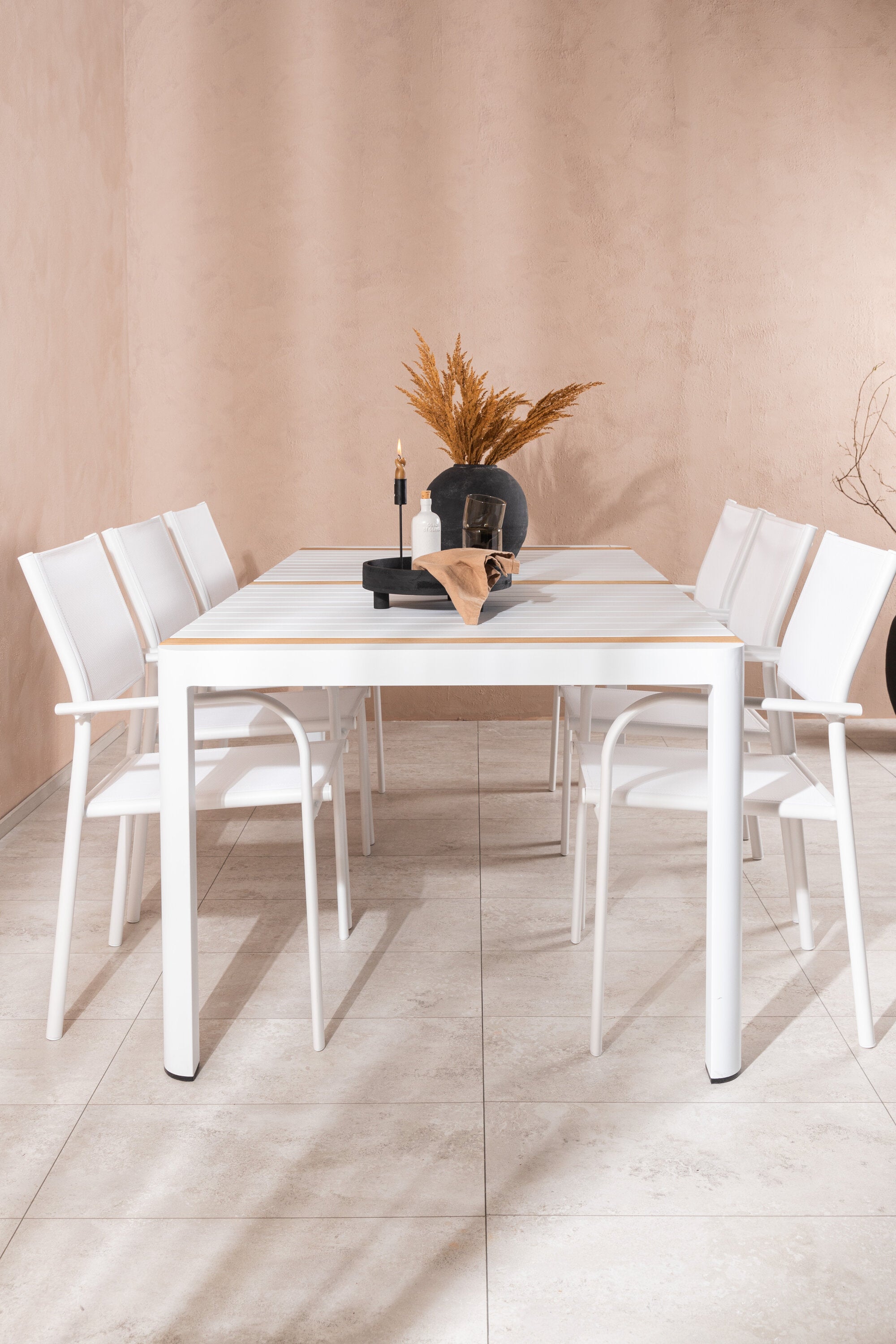 Matbordet Togo & stolarna Santorini-Table Set-Venture Home-peaceofhome.se