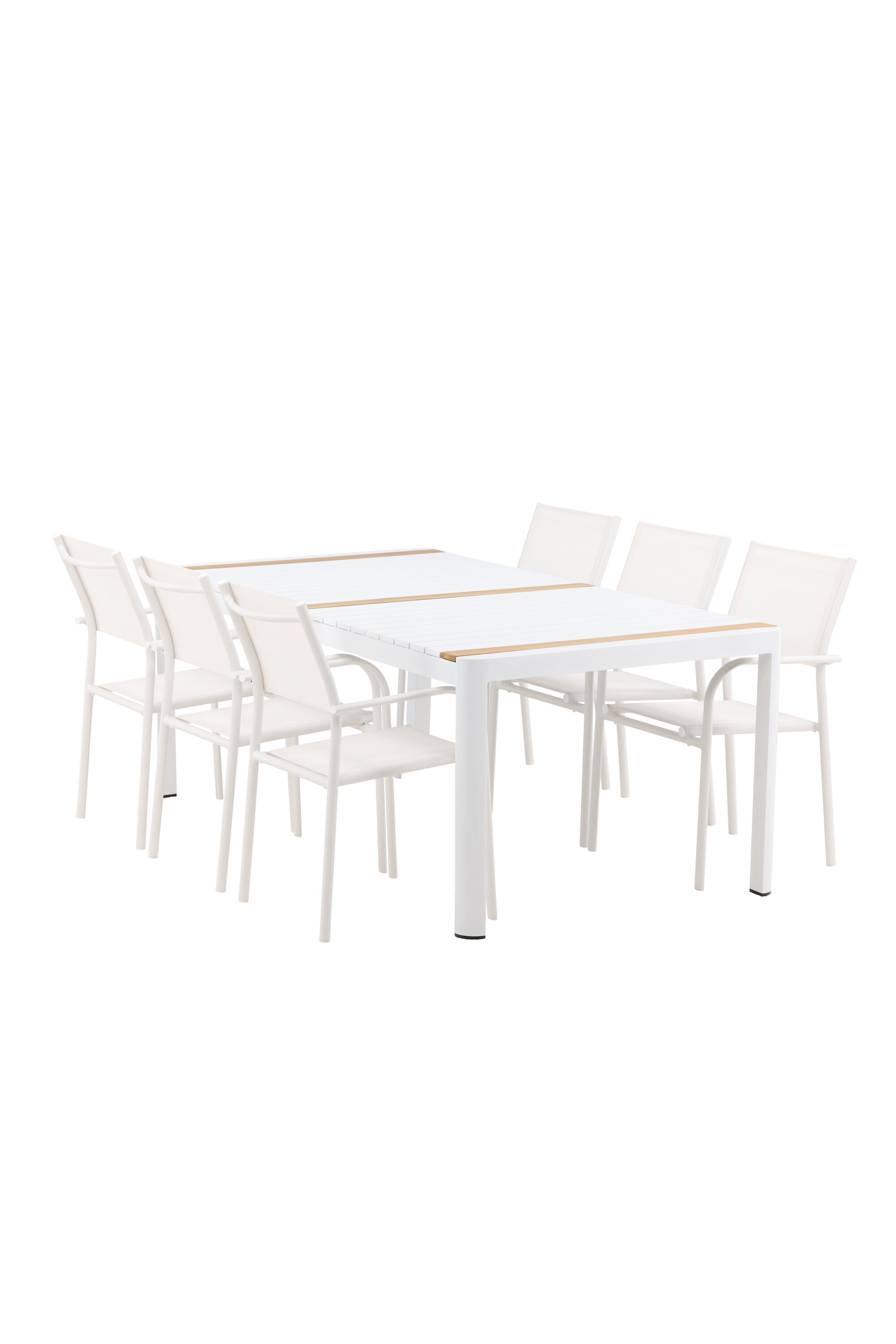 Matbordet Togo & stolarna Santorini-Table Set-Venture Home-peaceofhome.se