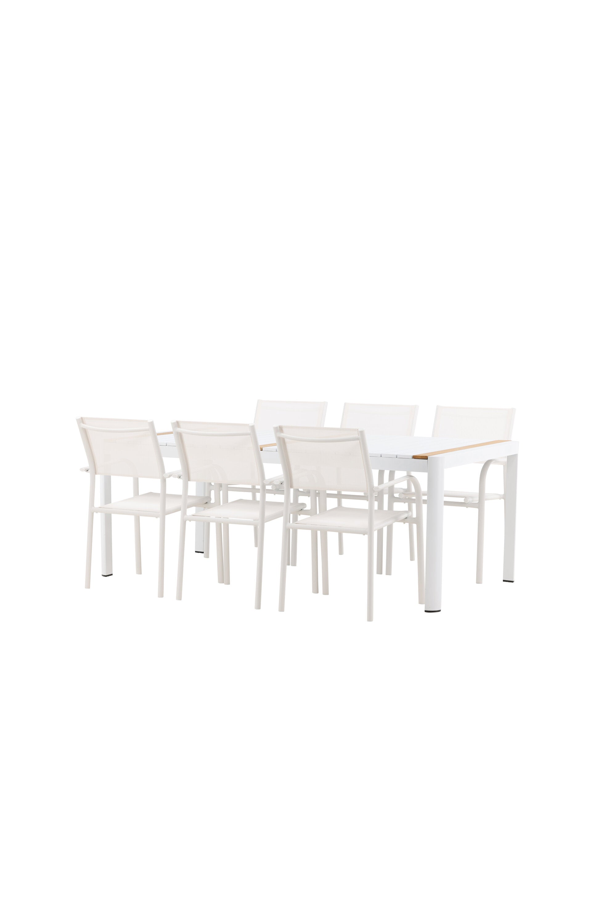 Matbordet Togo & stolarna Santorini-Table Set-Venture Home-peaceofhome.se