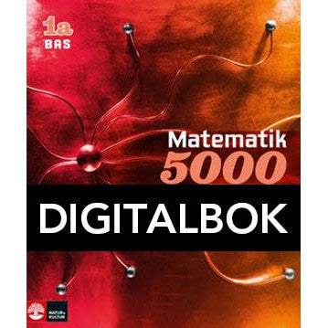 Matematik 5000 Kurs 1a Röd Lärobok Bas Digitalbok-Digitala böcker-Natur & Kultur Digital-peaceofhome.se