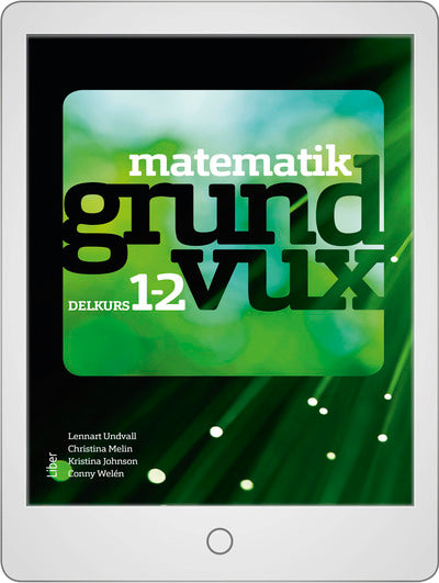 Matematik grundvux delkurs 1 och 2 Onlinebok-Digitala böcker-Liber-peaceofhome.se