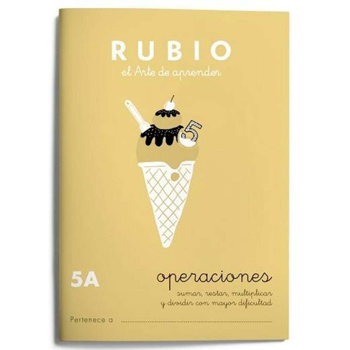 Matematik övningsbok Rubio Nº 5A A5 spanska 20 Blad (10 antal)-Kontor och Kontorsmaterial, Pappersprodukter för kontoret-Rubio-peaceofhome.se