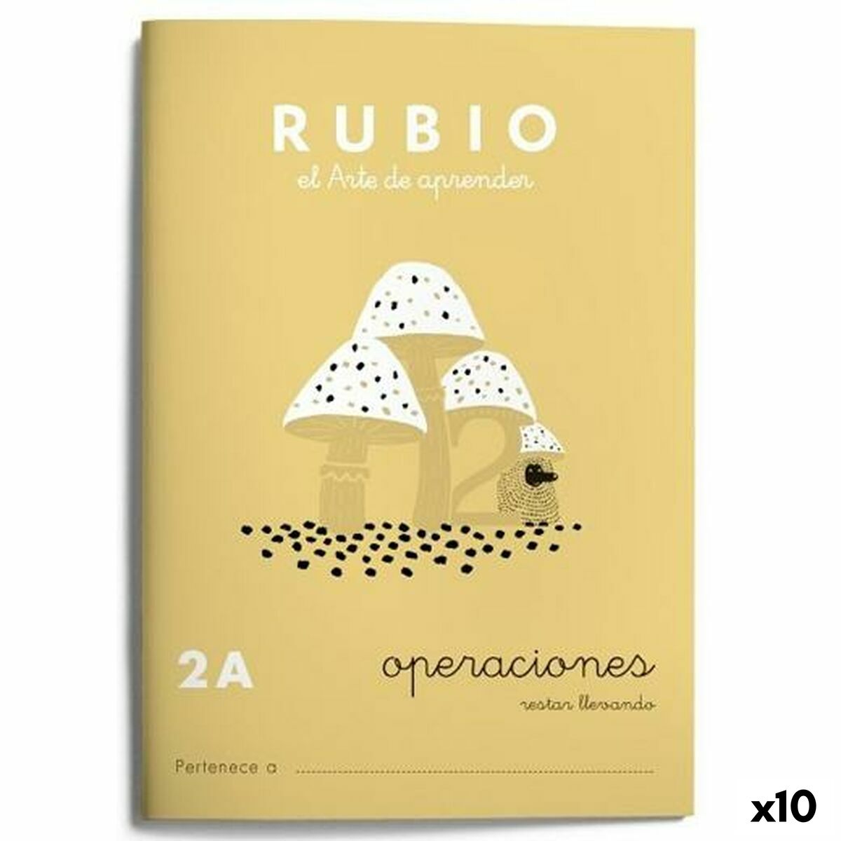 Matematik övningsbok Rubio Nº2A A5 spanska 20 Blad (10 antal)-Kontor och Kontorsmaterial, Pappersprodukter för kontoret-Cuadernos Rubio-peaceofhome.se