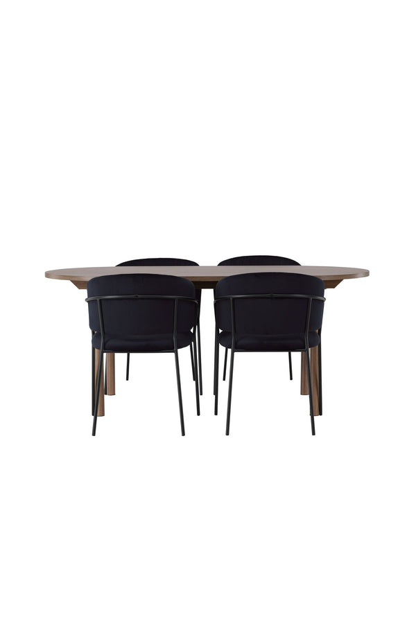 Matgrupp Andy med stolarna Selma-GR Dining Set-Venture Home-peaceofhome.se