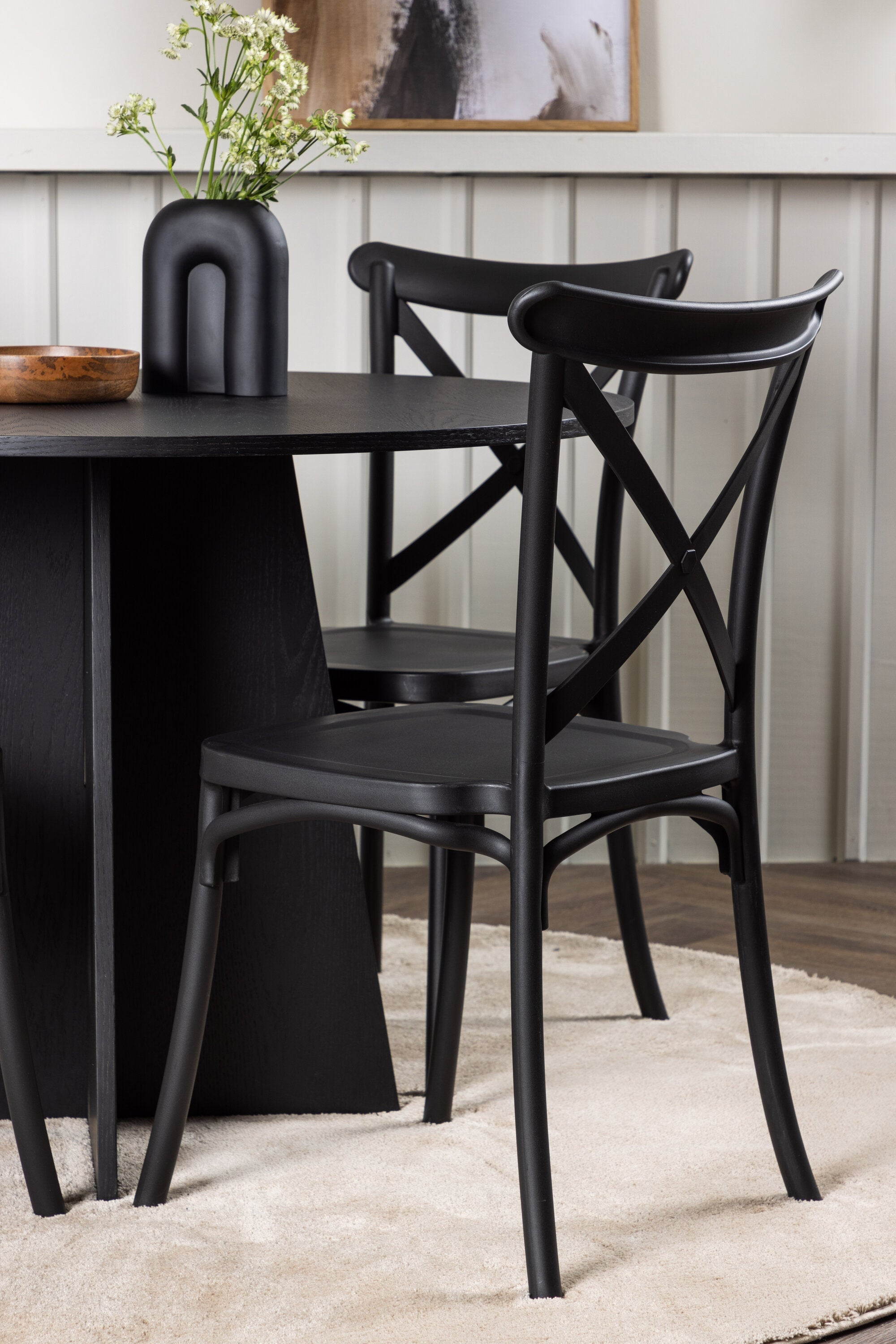 Matgrupp Bootcut med 4st matstolar Crosett-GR Dining Set-Venture Home-peaceofhome.se