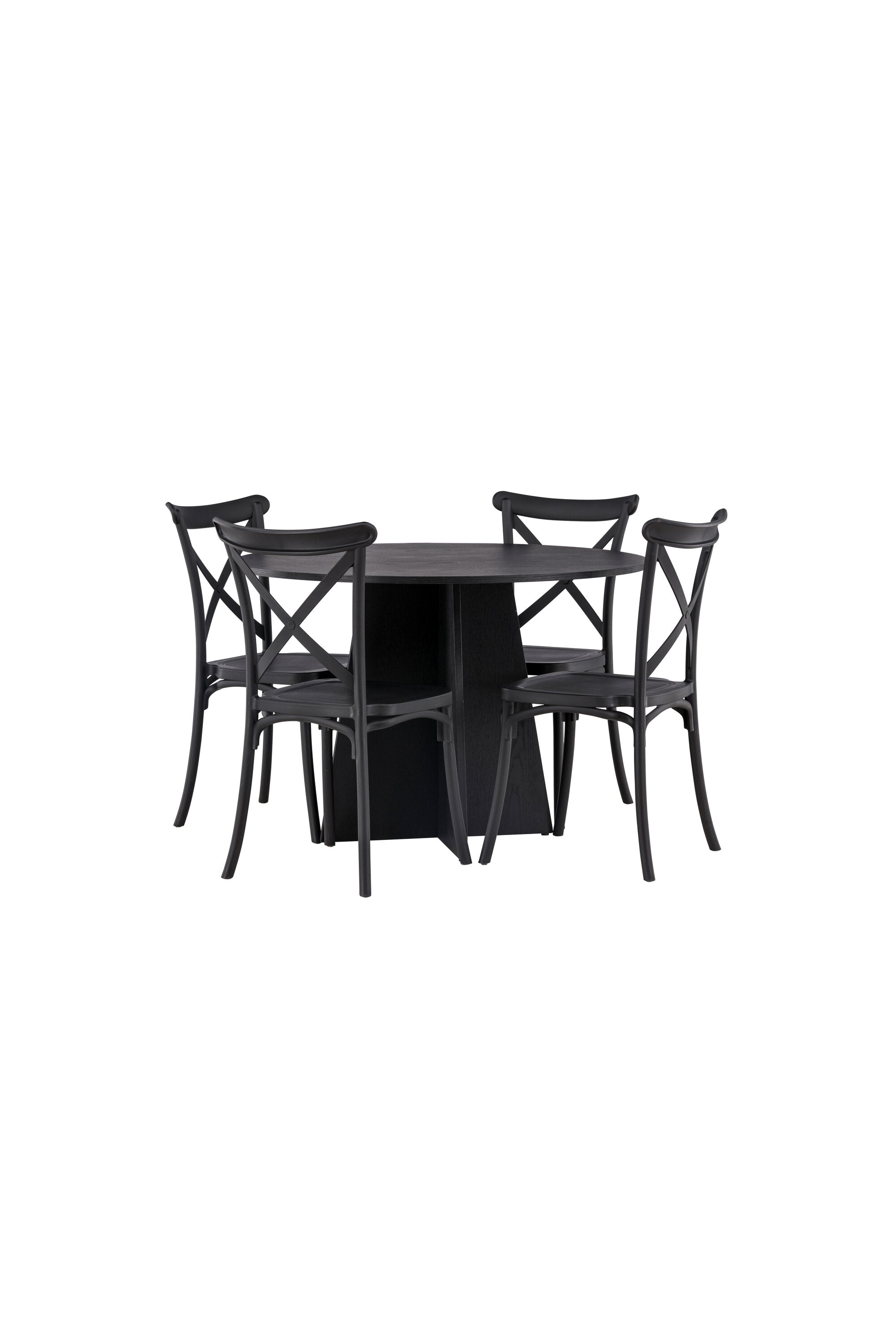 Matgrupp Bootcut med 4st matstolar Crosett-GR Dining Set-Venture Home-peaceofhome.se