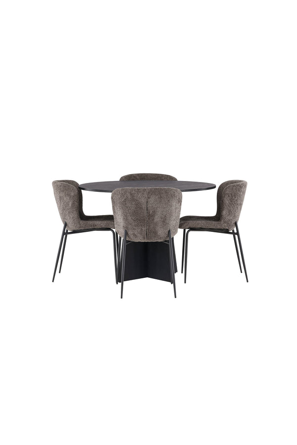 Matgrupp Bootcut med 4st matstolar Modesto-GR Dining Set-Venture Home-peaceofhome.se