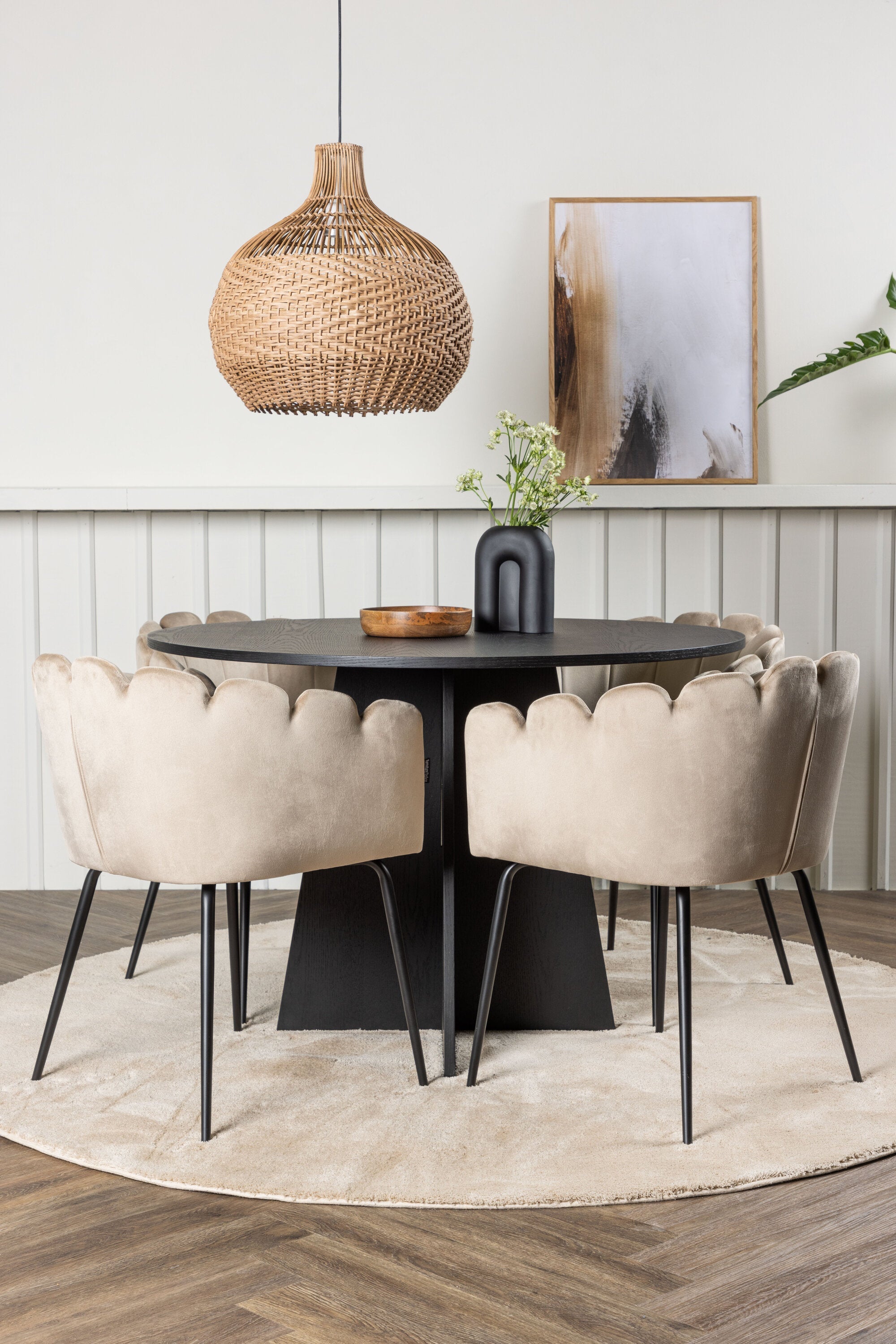 Matgrupp Bootcut med 6st matstolar Limhamn-GR Dining Set-Venture Home-peaceofhome.se