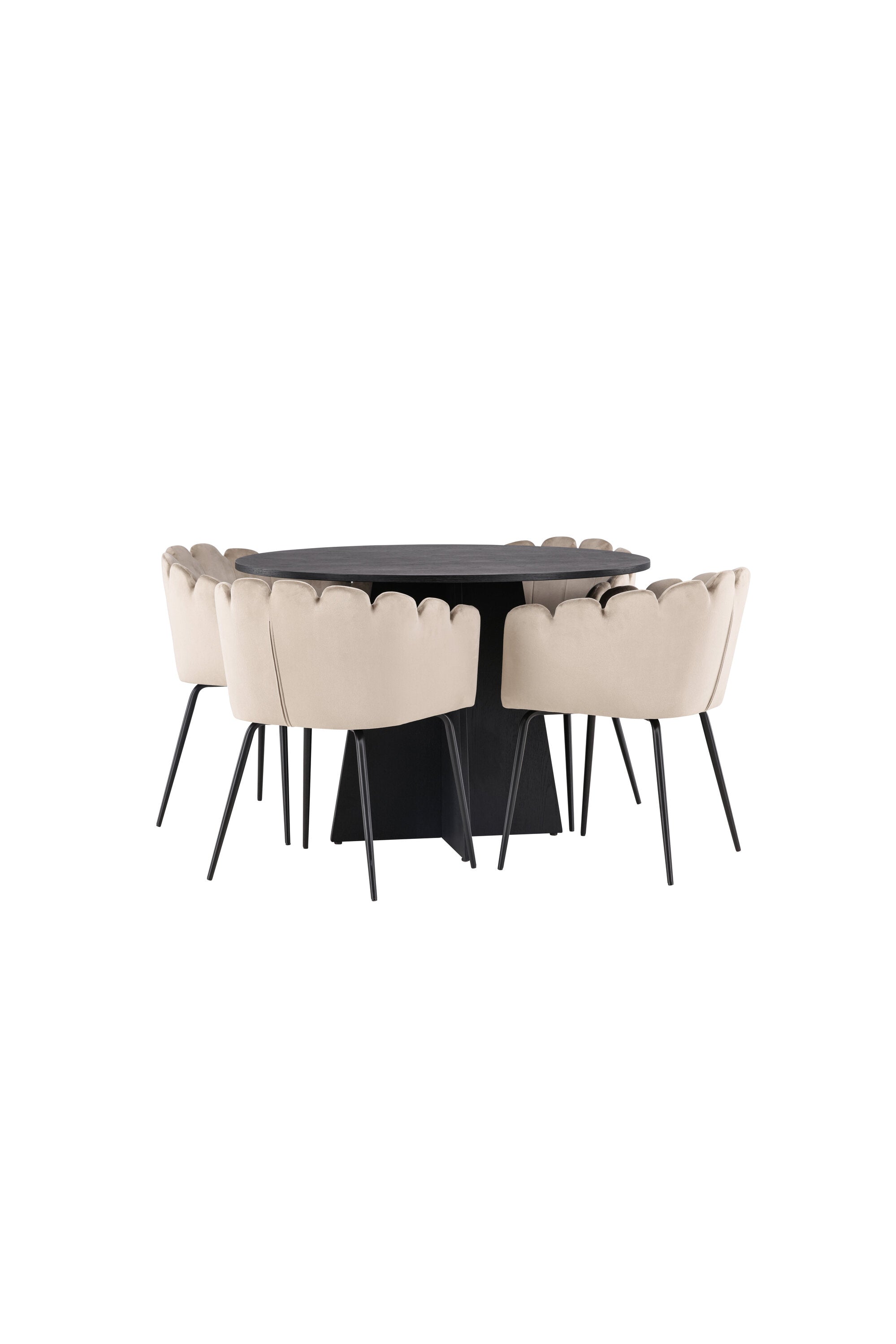 Matgrupp Bootcut med 6st matstolar Limhamn-GR Dining Set-Venture Home-peaceofhome.se