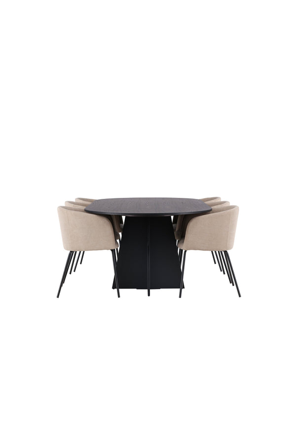 Matgrupp Bootcut med stolarna Berit-GR Dining Set-Venture Home-peaceofhome.se