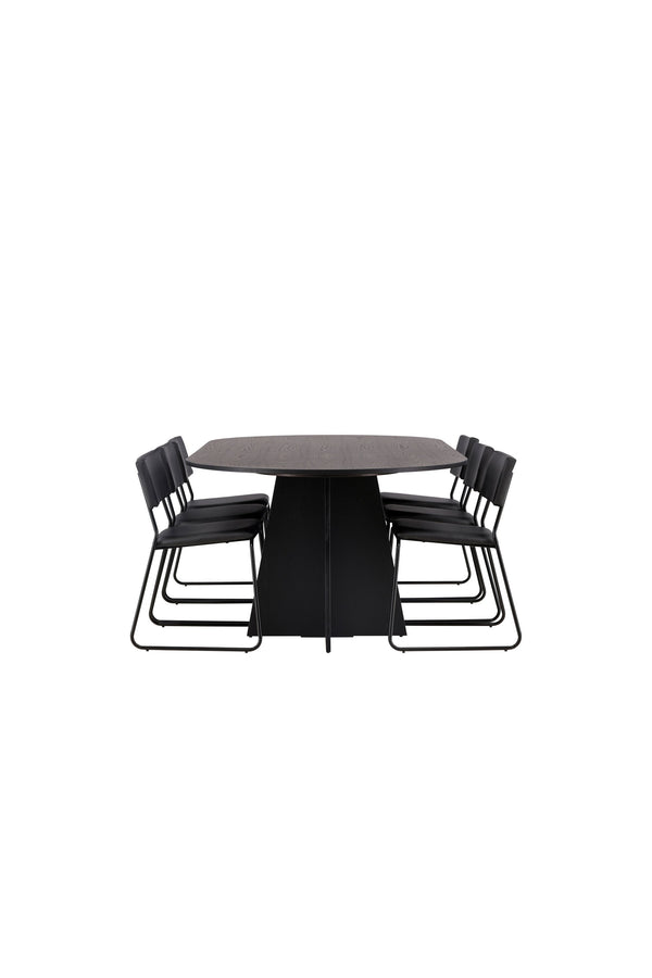 Matgrupp Bootcut med stolarna Kenth-GR Dining Set-Venture Home-peaceofhome.se