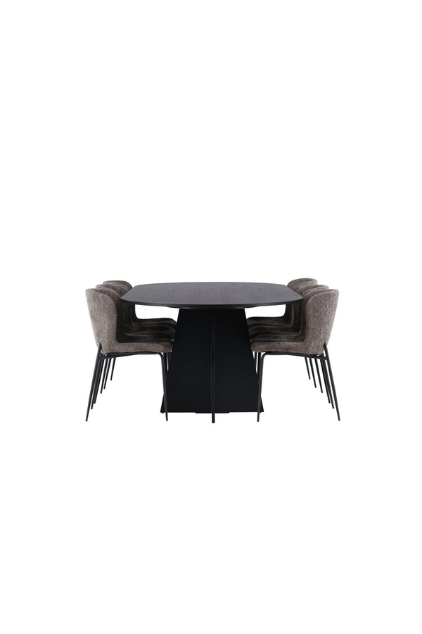 Matgrupp Bootcut med stolarna Modesto-GR Dining Set-Venture Home-peaceofhome.se